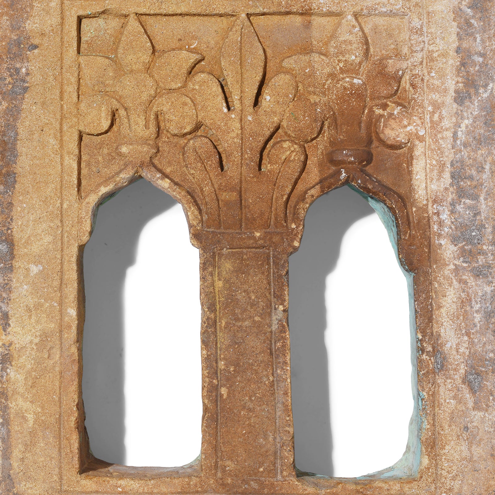 Old 2 Way Stone Lamp Niche From Jaisalmer- 19th Century - Image 4