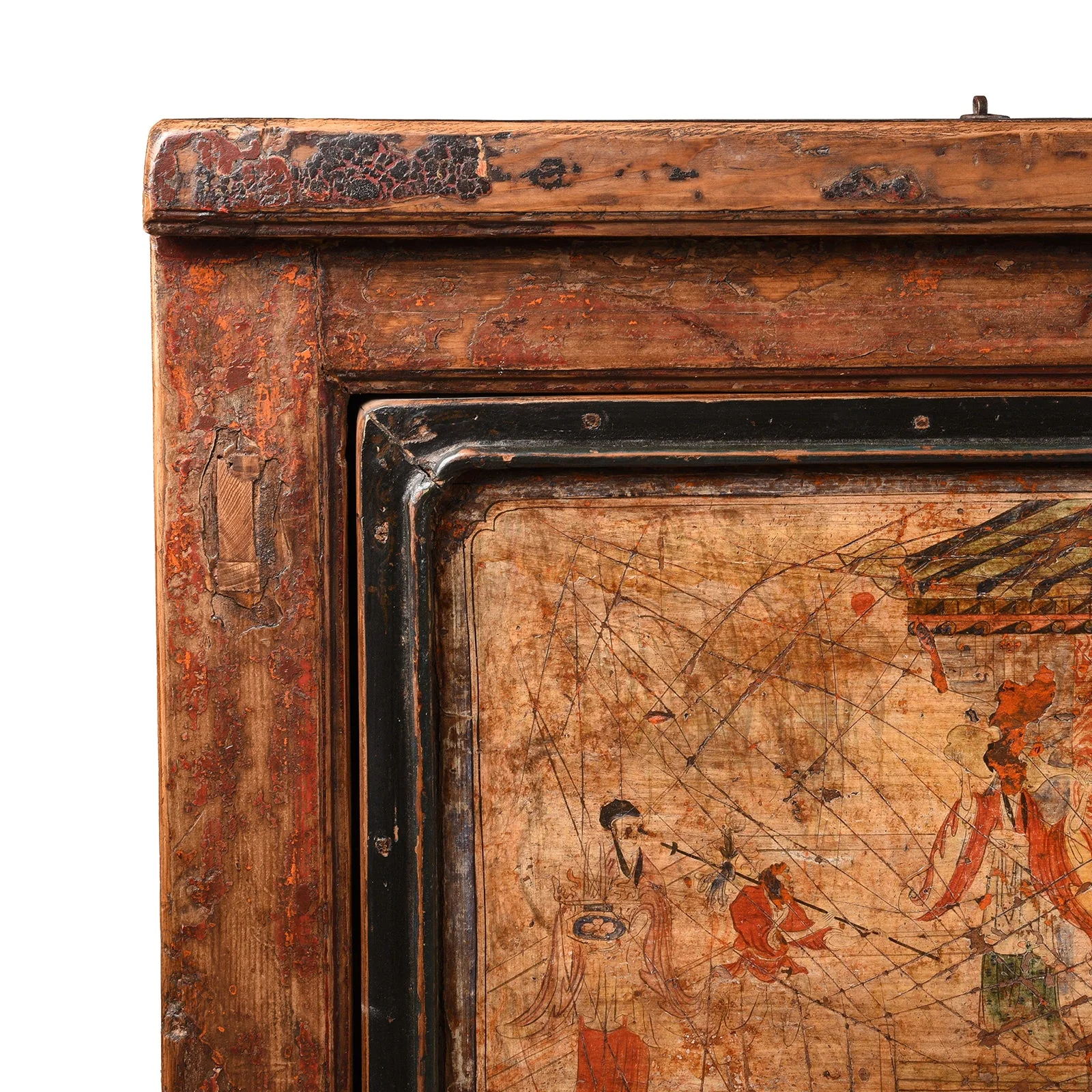 3 Door Painted Mongolian Sideboard - 19th Century - Image 6