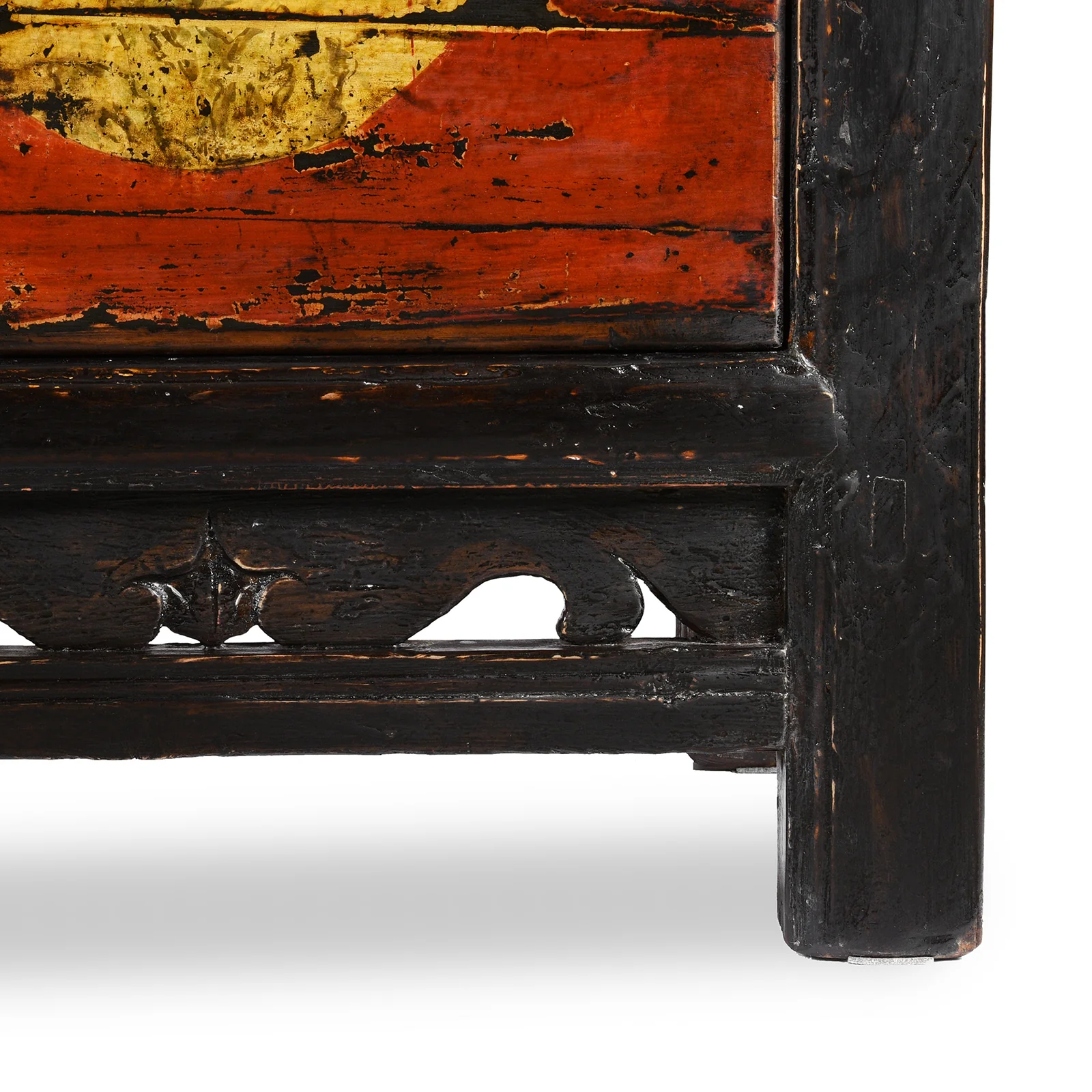 3 Door Painted Shanxi Sideboard - Ca 1920 - Image 9