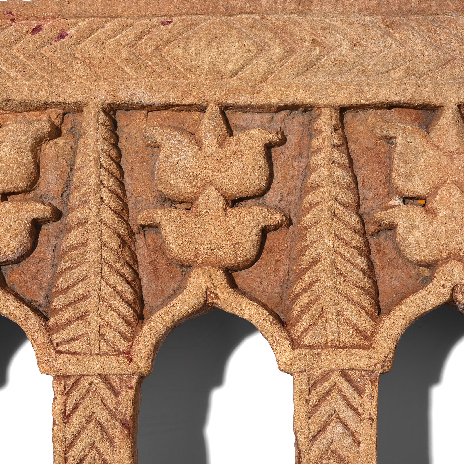 3 Way Stone Lamp Niche From Jaisalmer - 19th Century - Image 4