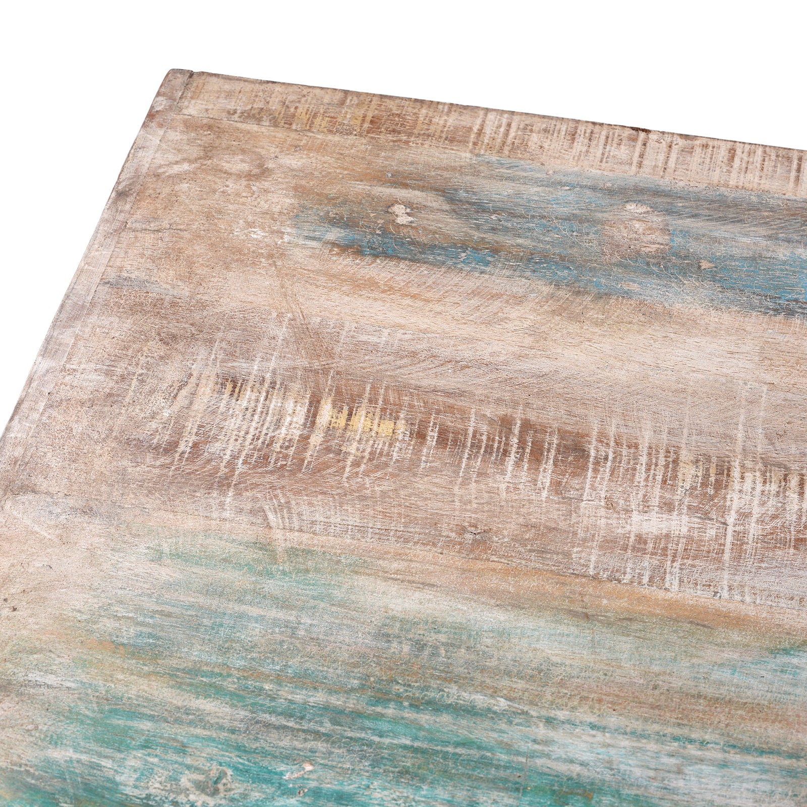 Blue Painted Reclaimed Louvre Sideboard - Image 9