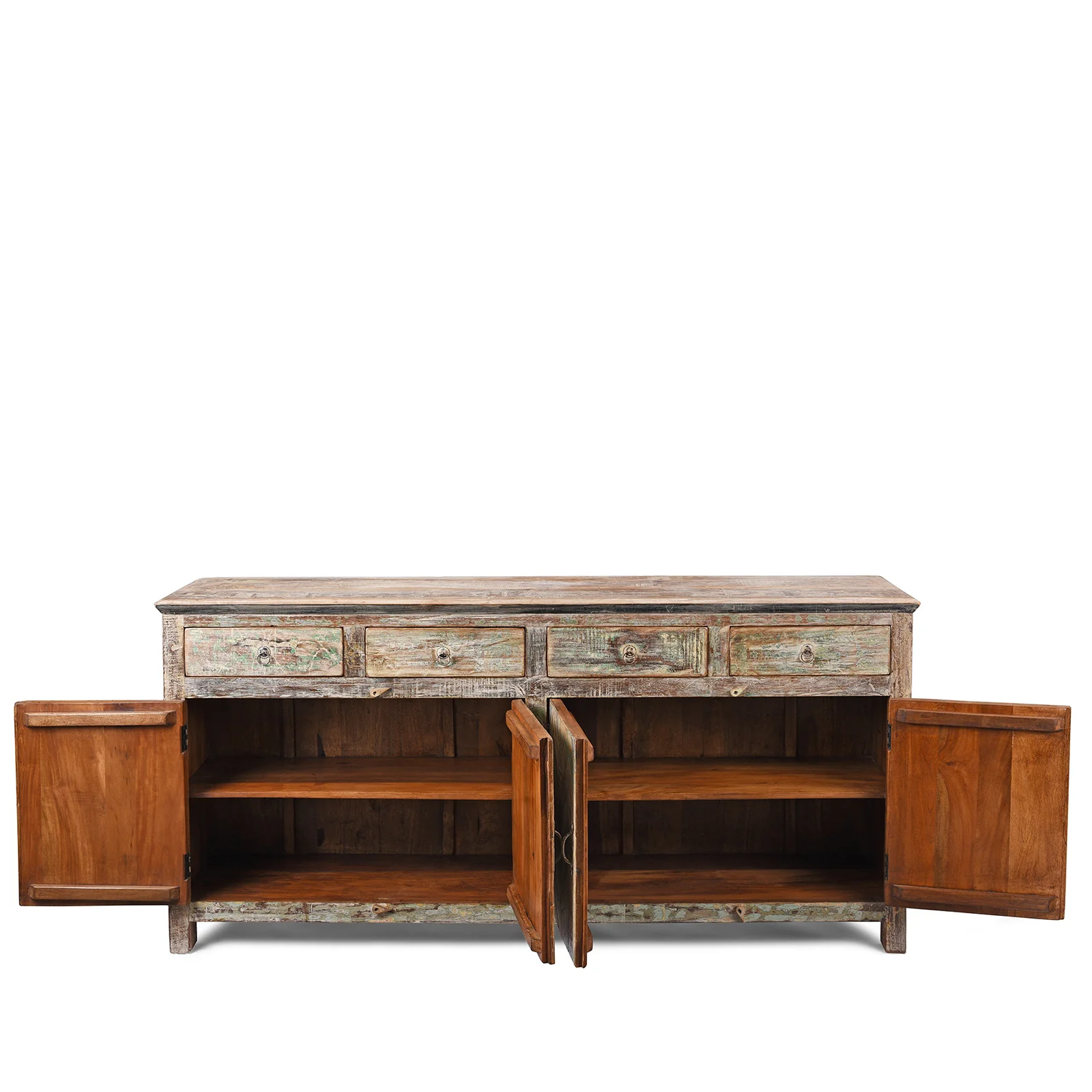 4 Door Sideboard Made From Reclaimed Teak - Image 5