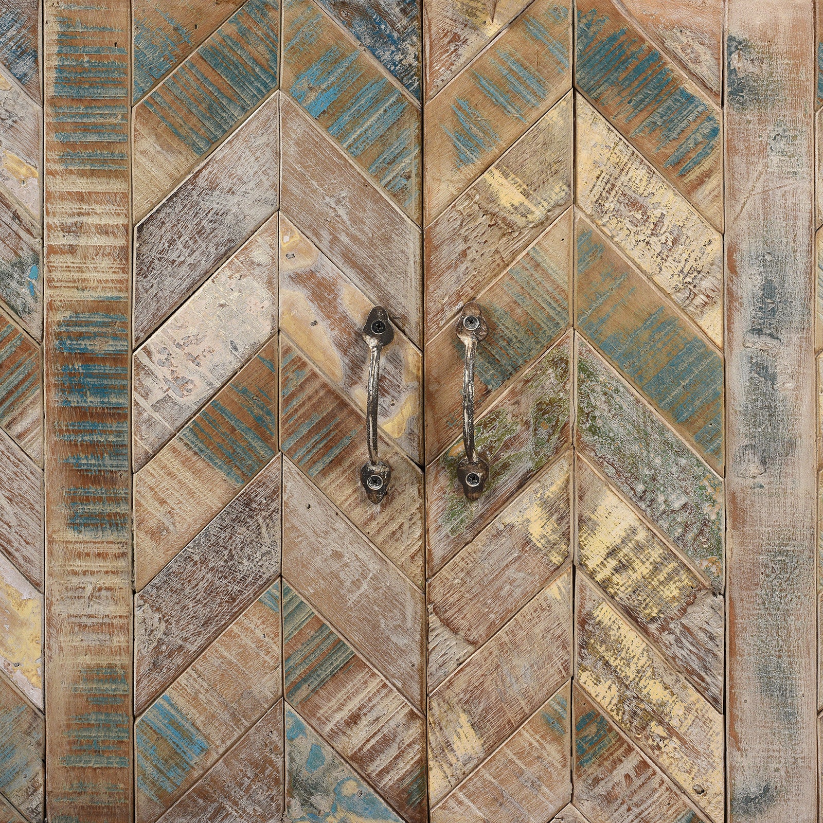 4 Door Sideboard Made From Reclaimed Teak - Image 6