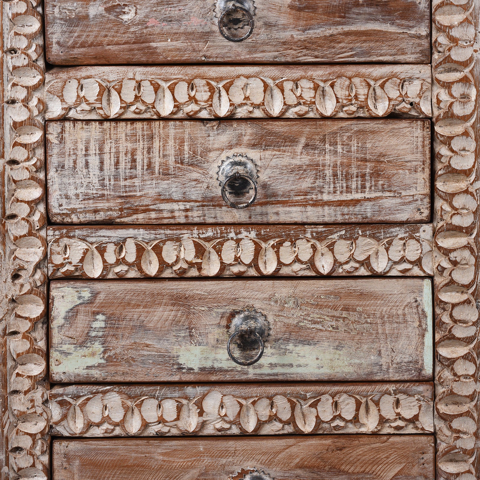 Bedside 4 Drawer Chest Made From Reclaimed Teak - Image 4