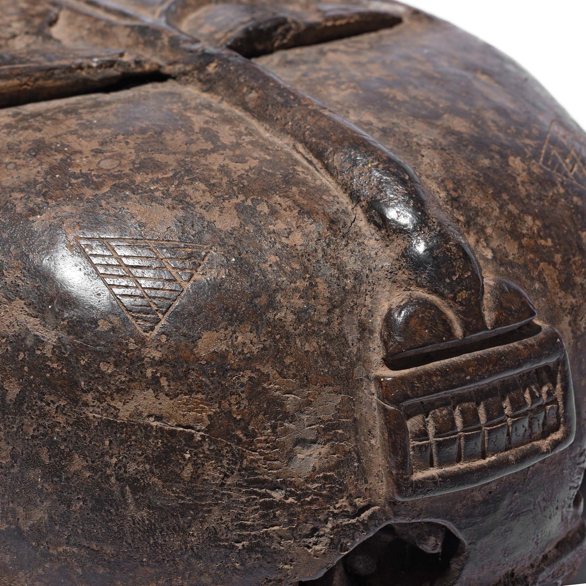 Carved Senufo Helmet Mask - Ca 1920 - Image 4