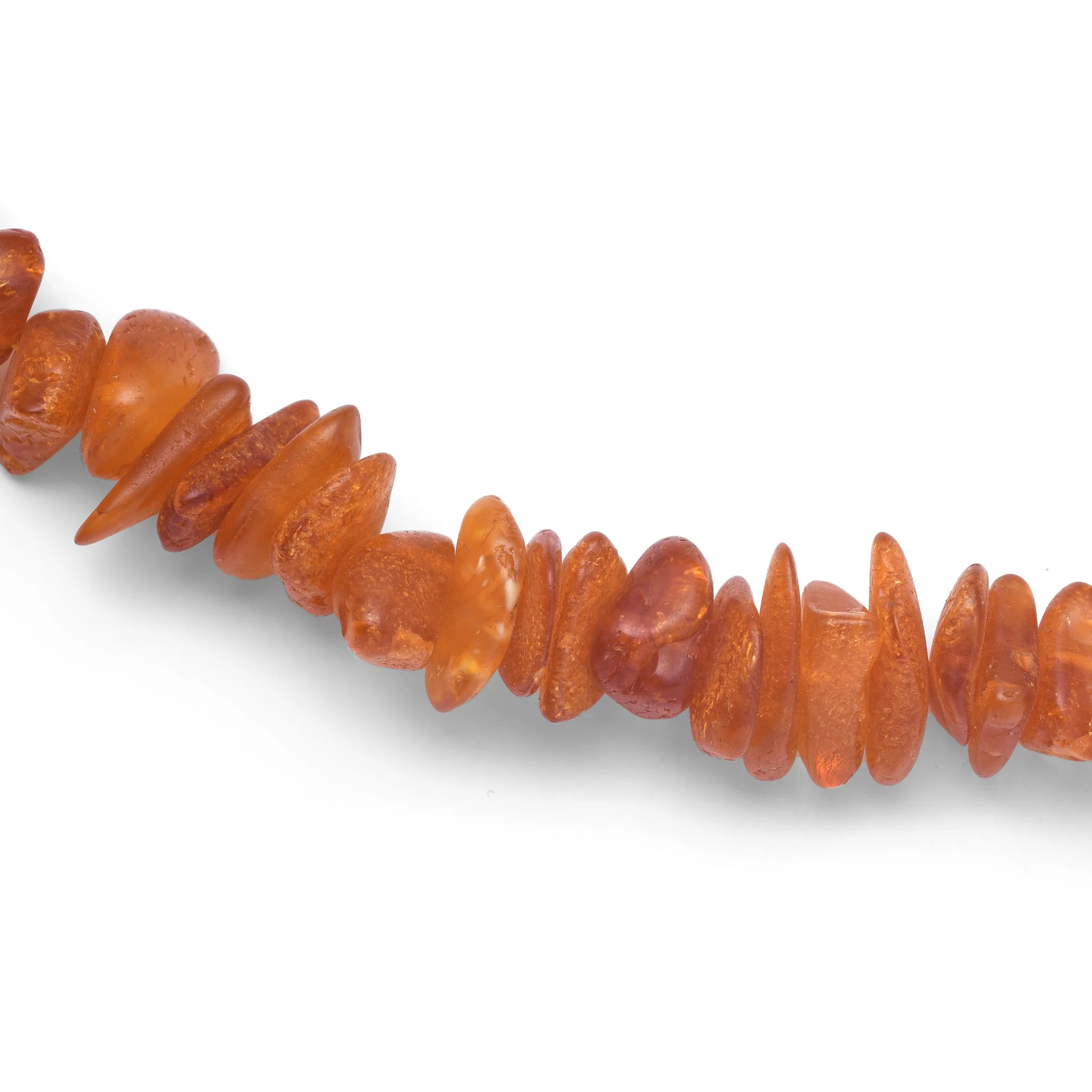 Baltic Amber Bead Necklace with Silver clasp - Image 4