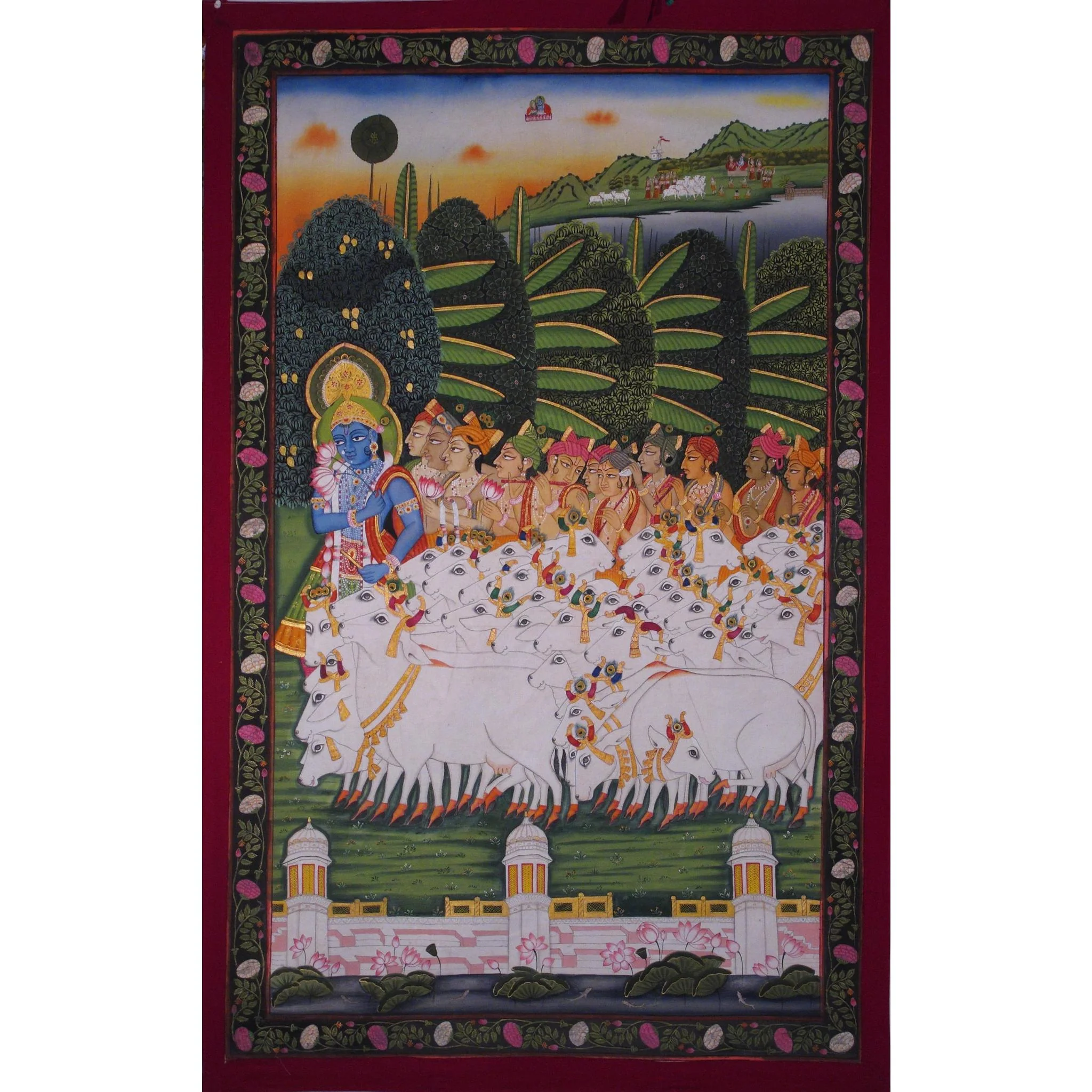 Painted Pichwai From Nathdwara - Rajasthan