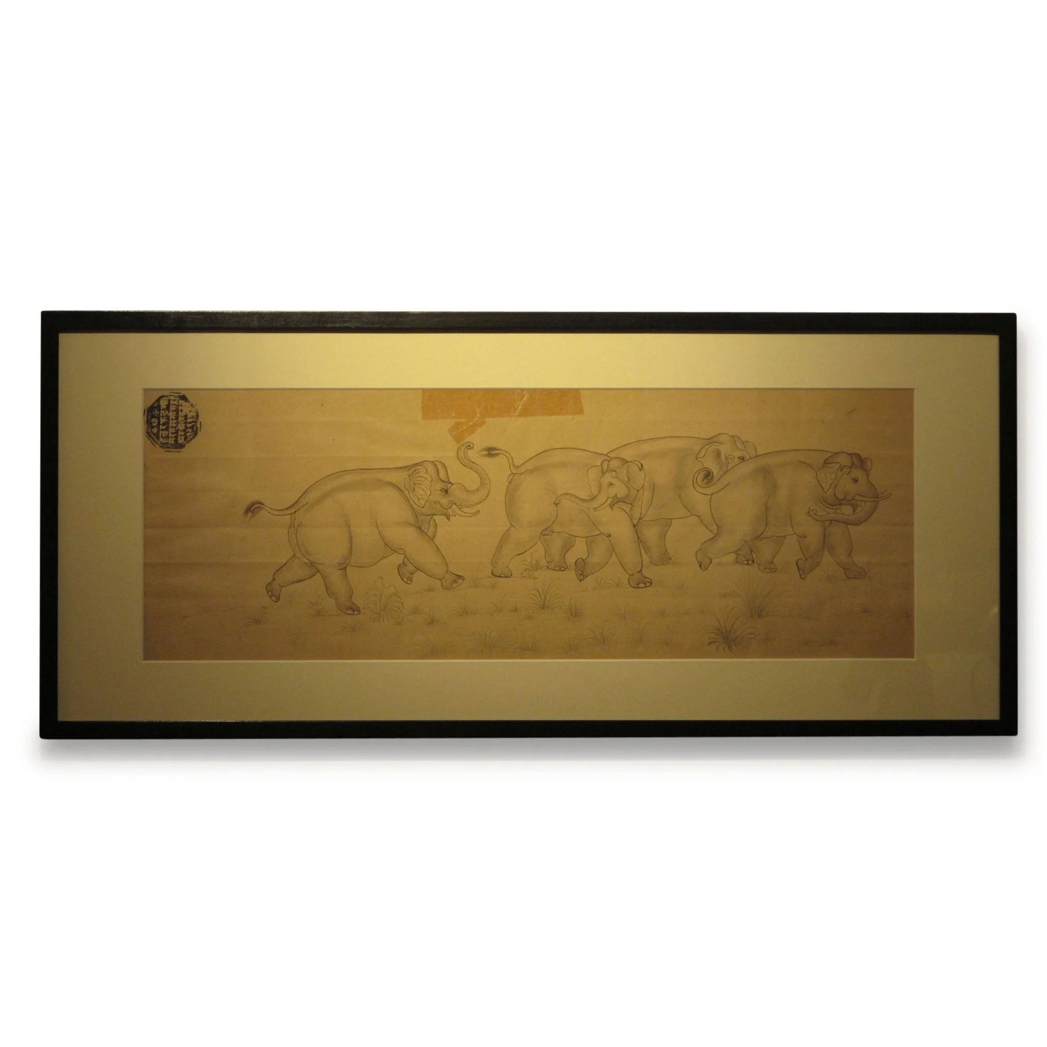 Mewari School Elephant Sketch 75 - 100Yrs Old