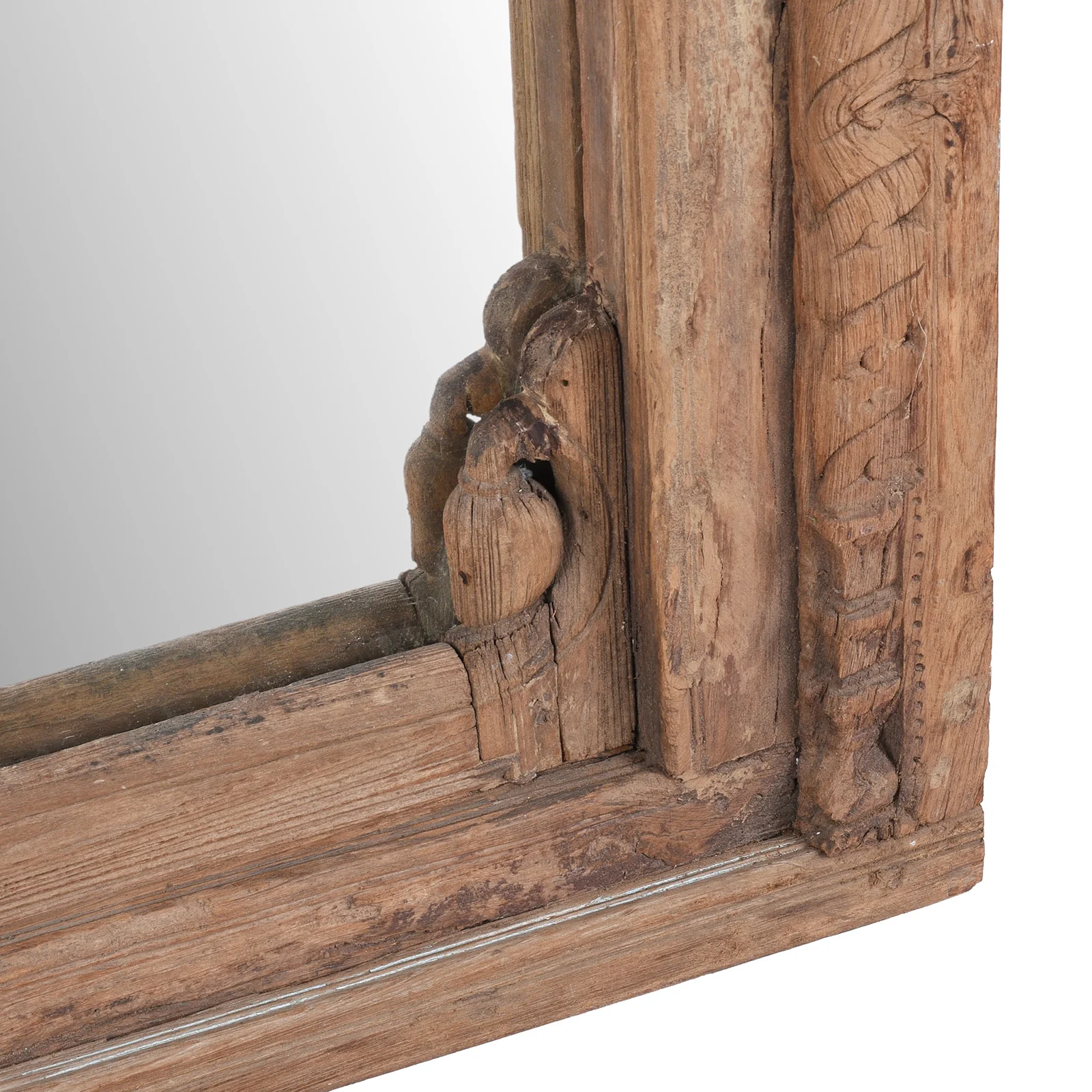 Mirror Frame Made From Old Teak Window - 19th Century - Image 4