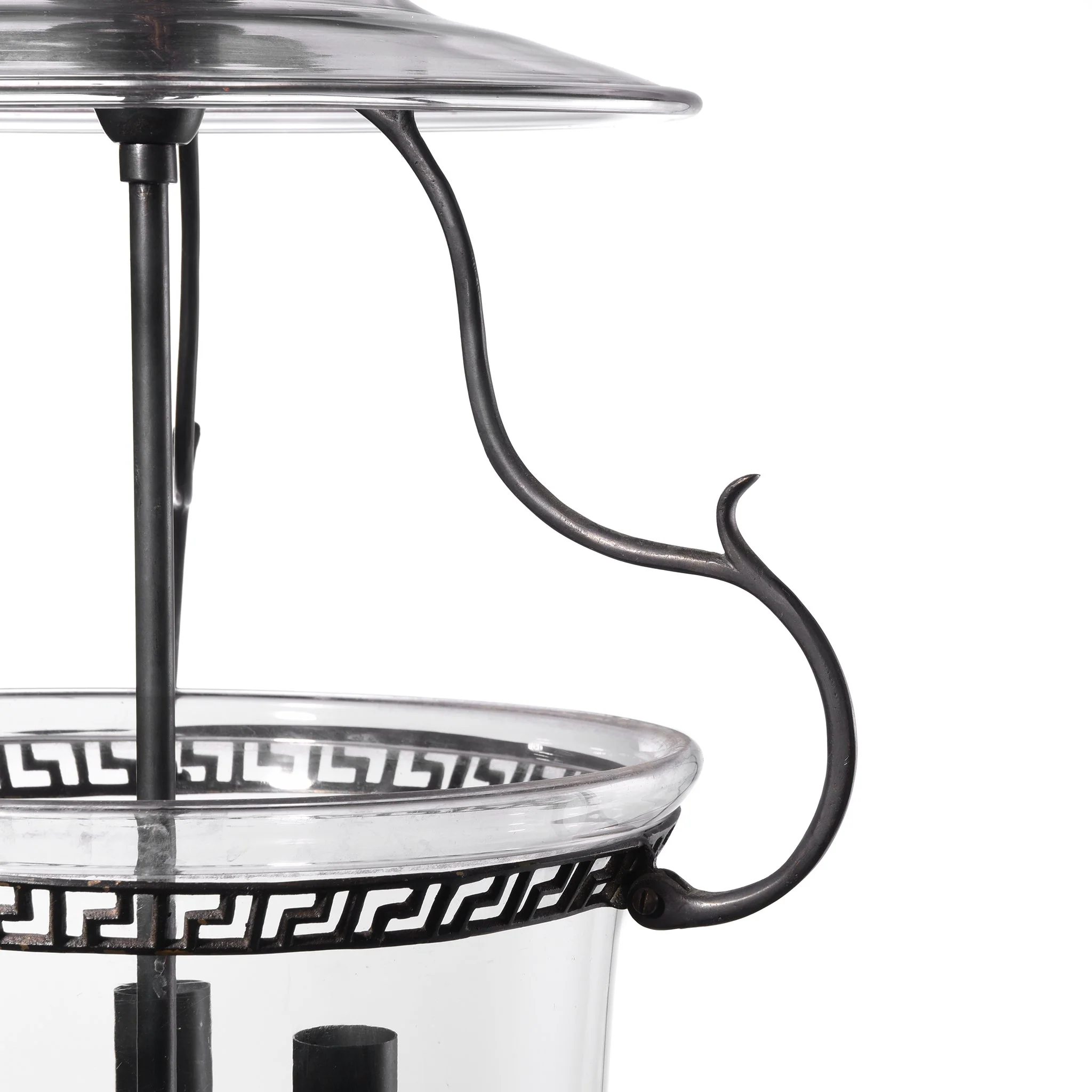Rare Glass Hundi Lamp With 3 Way Fitting - Mid 19thC - Image 3