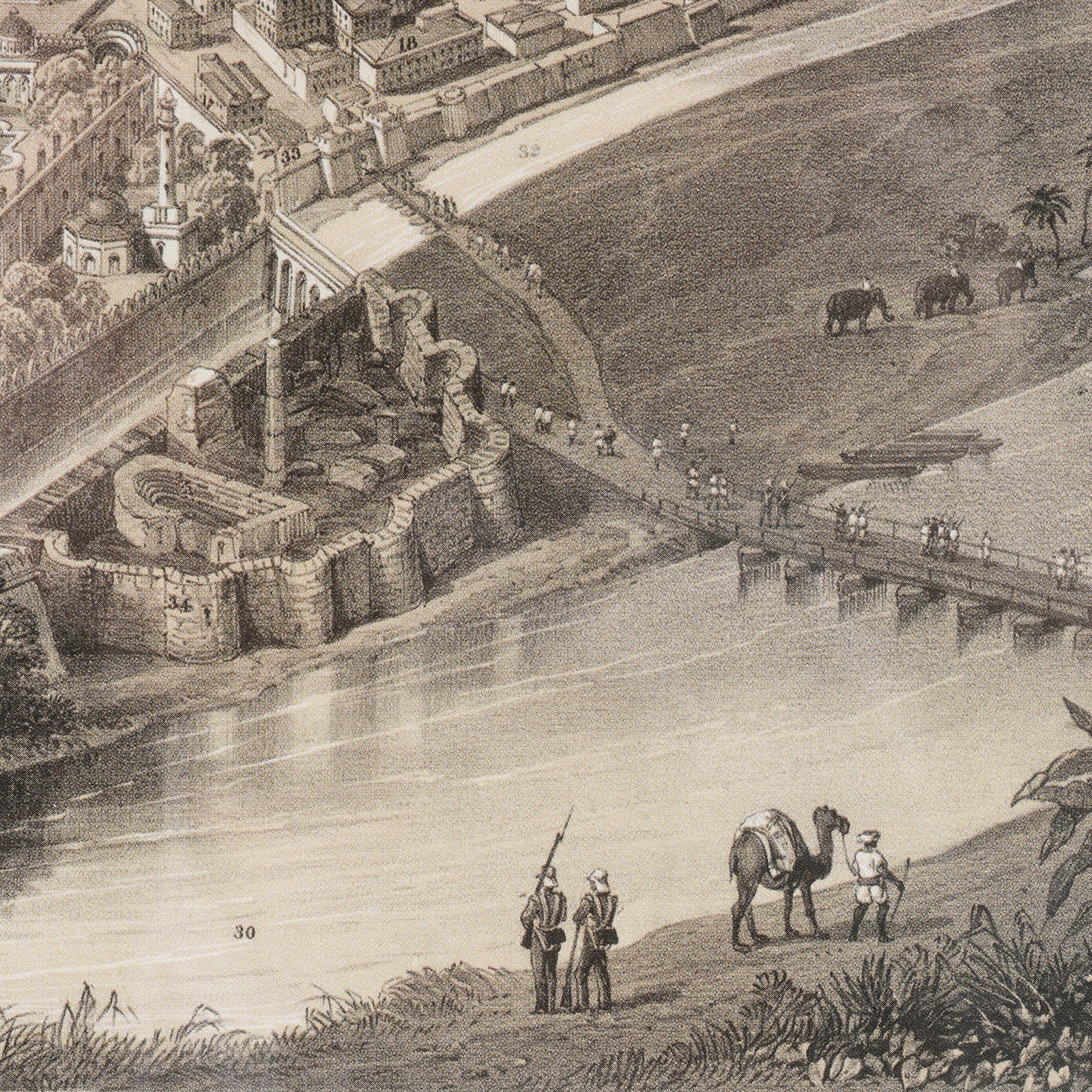 Framed Oriental Map Prints - Image 4