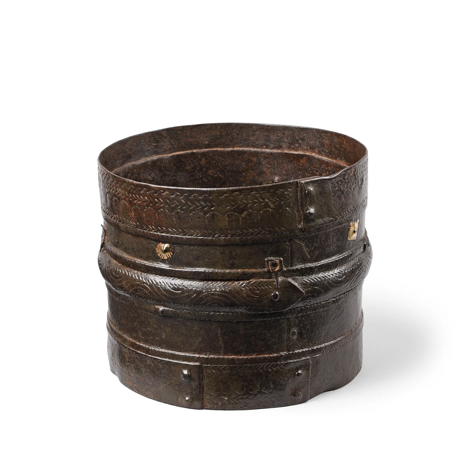 Iron Grain Measure From Kerala - 19th Century - Image 5