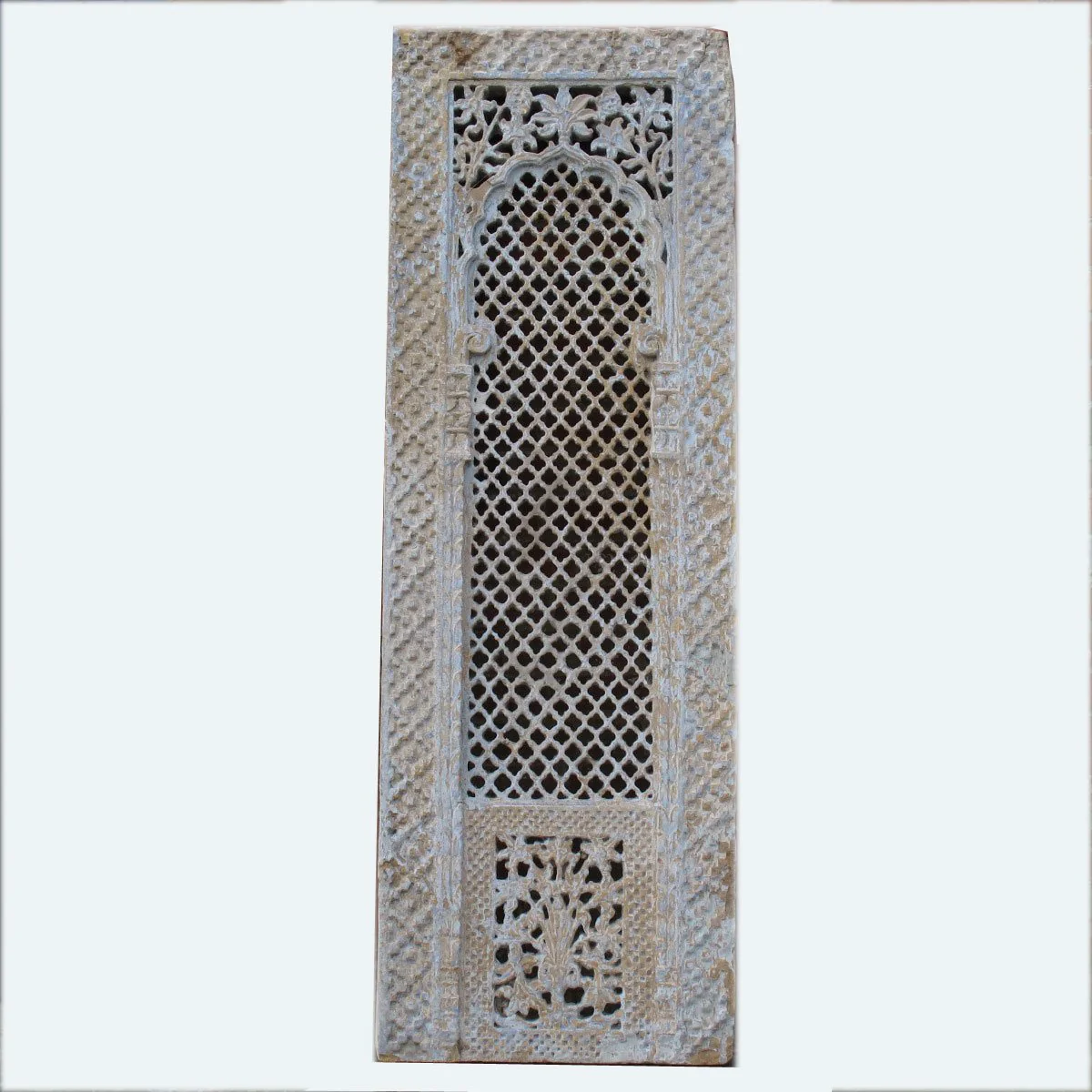 Stone Indian Jali Window Panel From Jaisalmer - 19thC