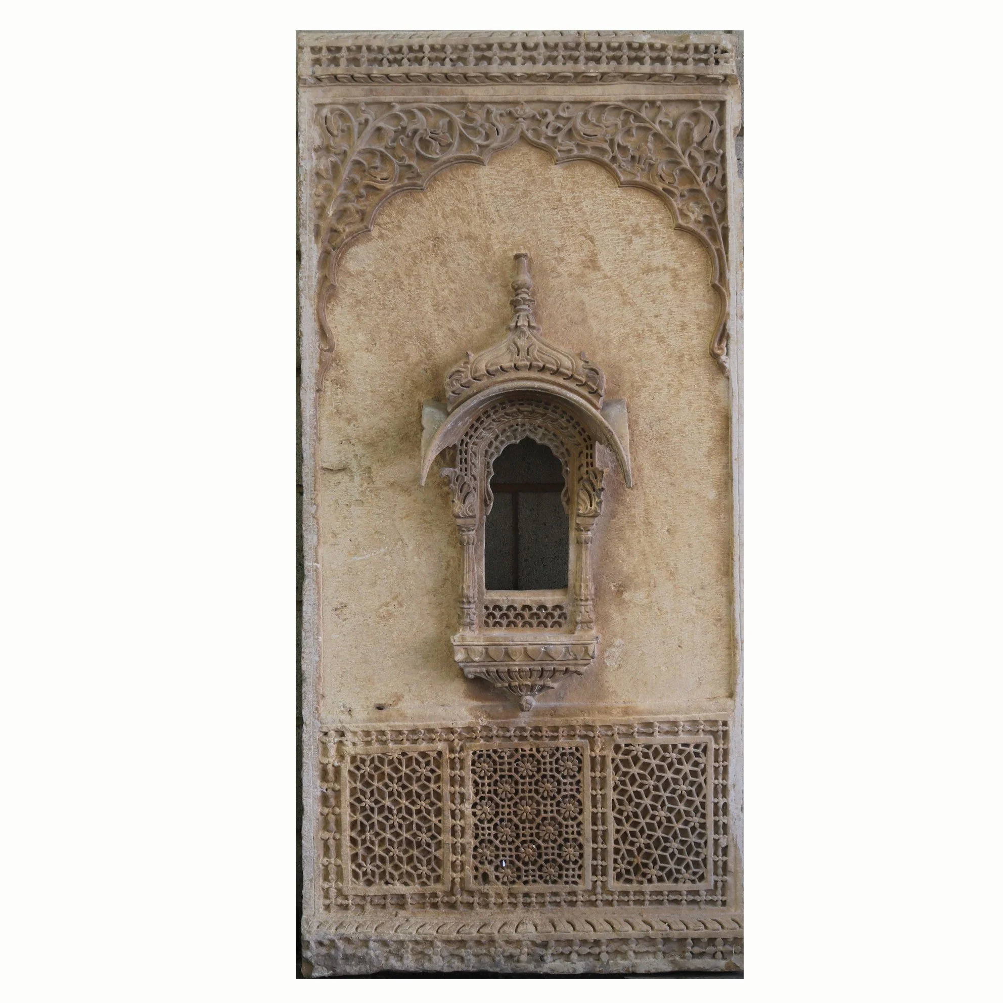 Carved Stone Jharoka From Rajasthan - 19thC