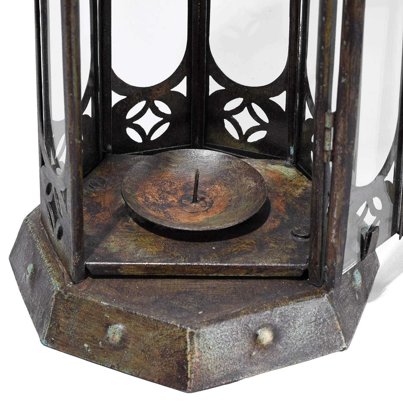 Painted Moroccan Style Storm Lantern - Image 6