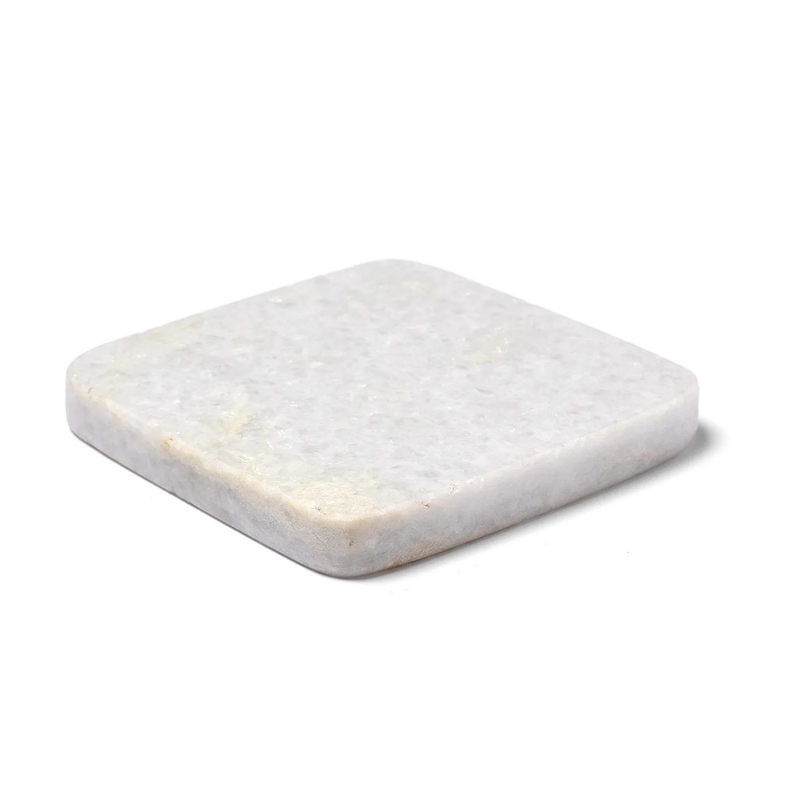 White Marble Square Coasters - Set Of 4 - Image 4