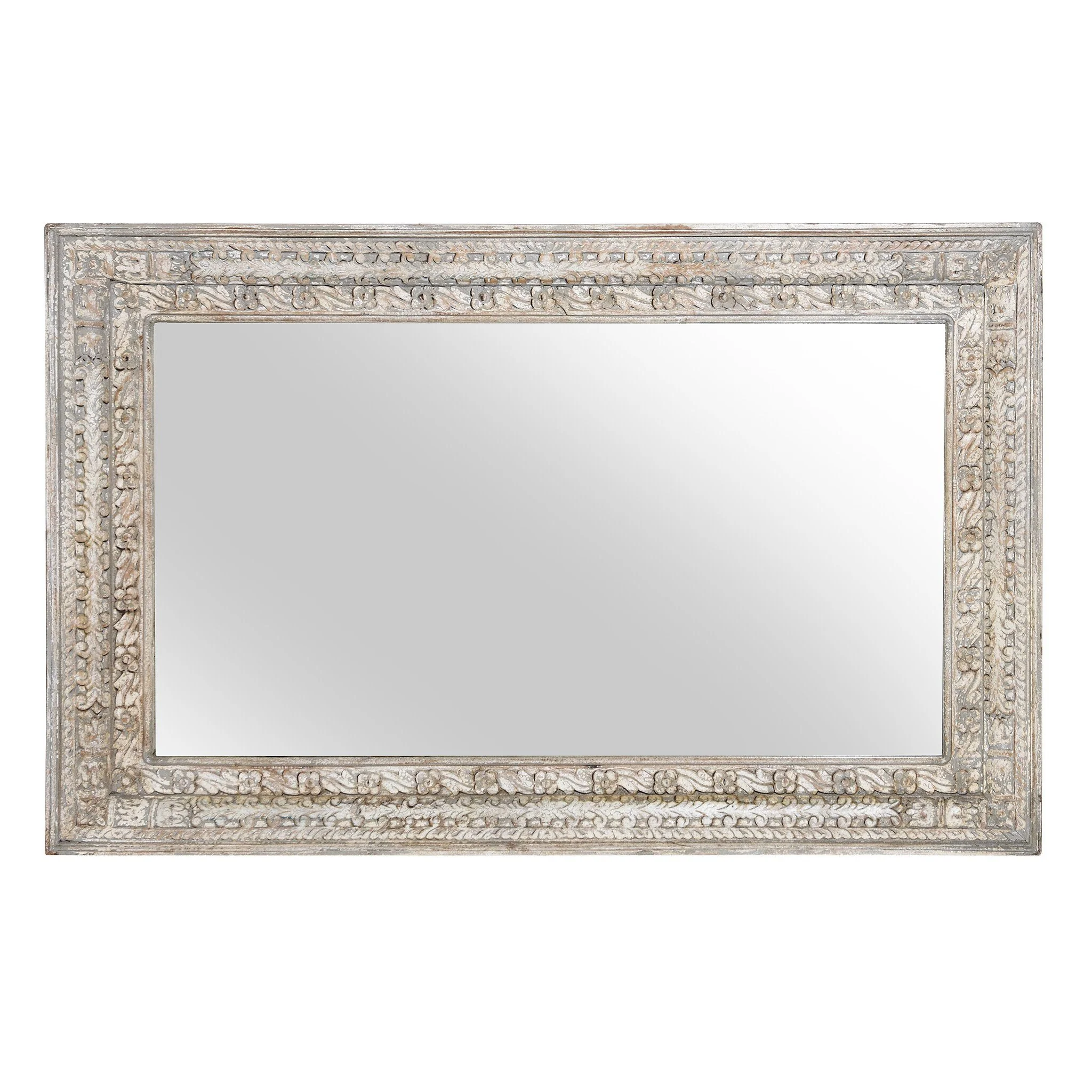 Carved Mango Wood Mirror - Image 2