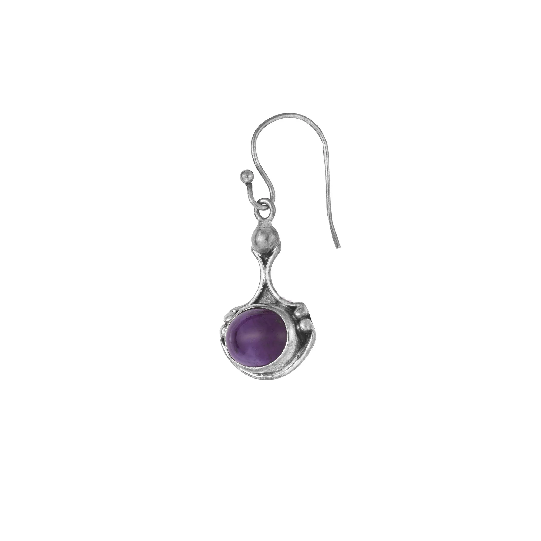 Amethyst And Silver Earrings - Image 2