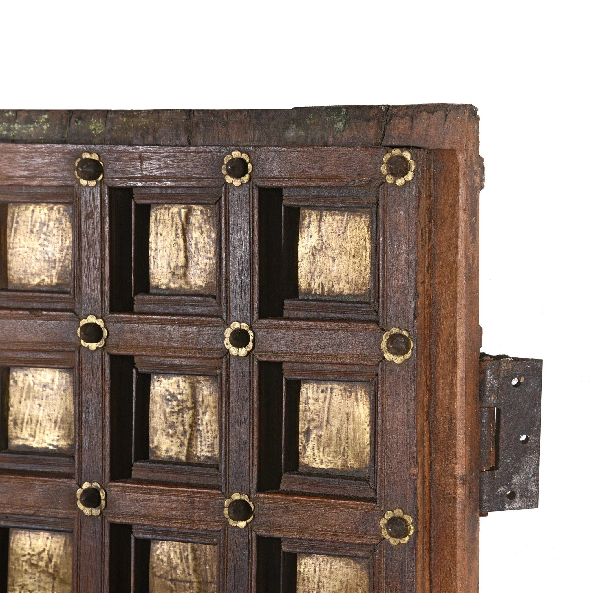 Rosewood & Brass Doors from Ajmer - 19thC - Image 3