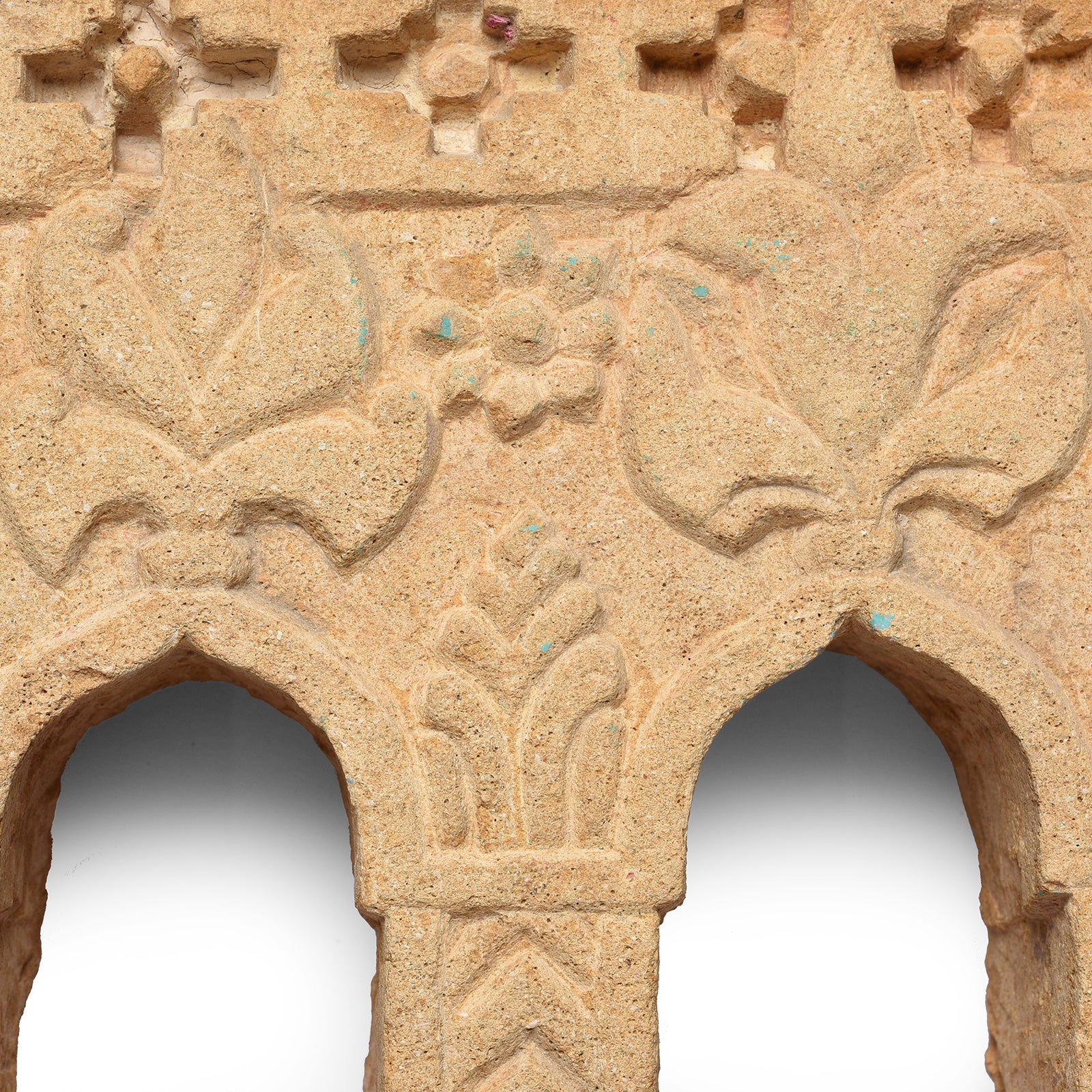 3 Way Stone Lamp Niche From Rajasthan- 19th Century - Image 4