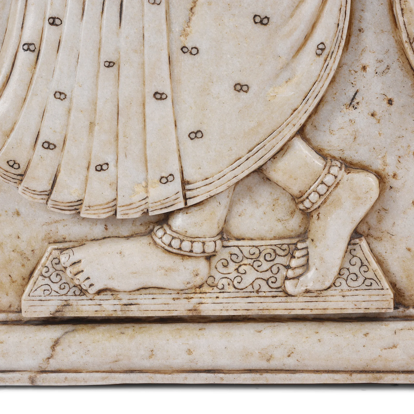 Carved Marble Maharaja & Maharani Panels - Image 11