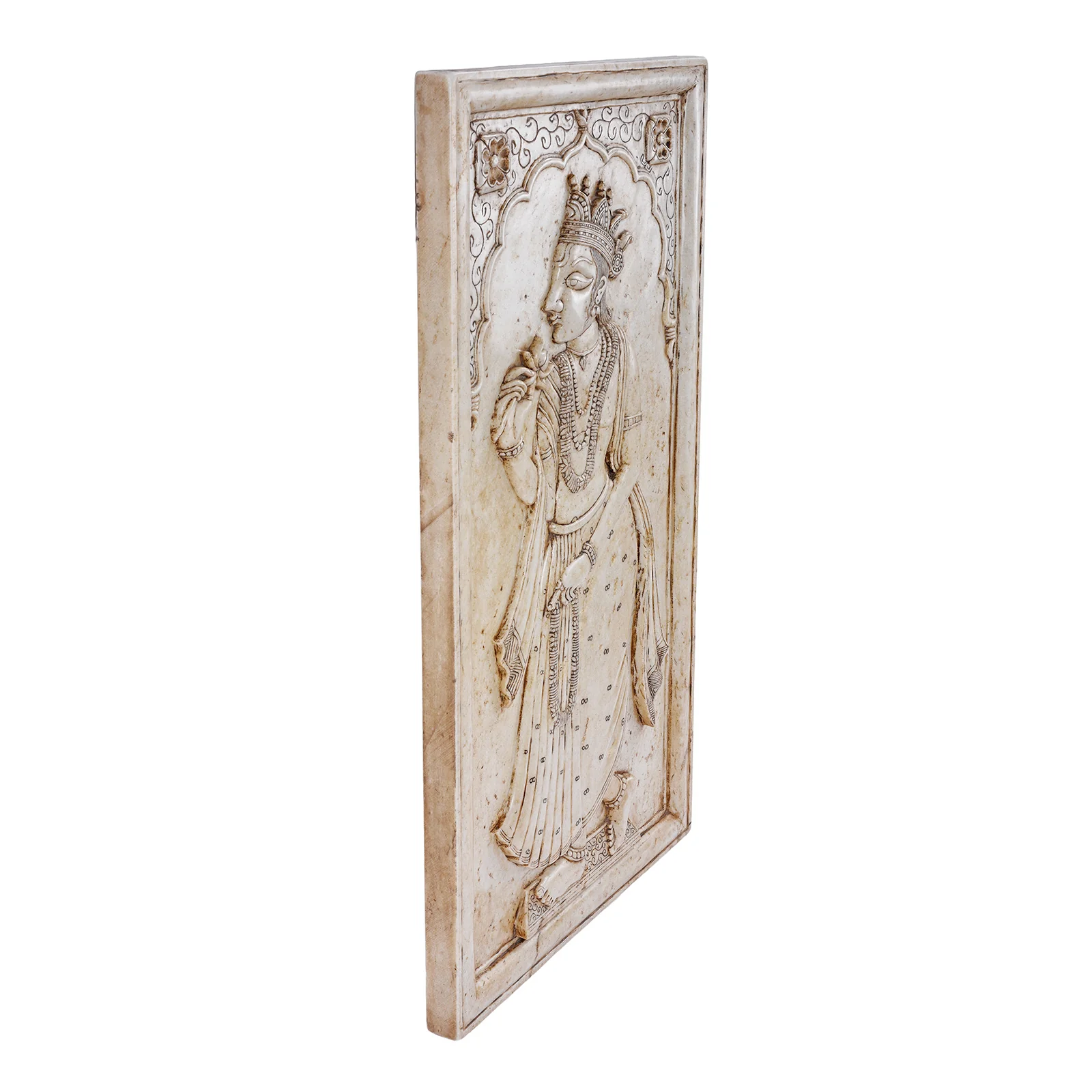 Carved Marble Maharaja & Maharani Panels - Image 12