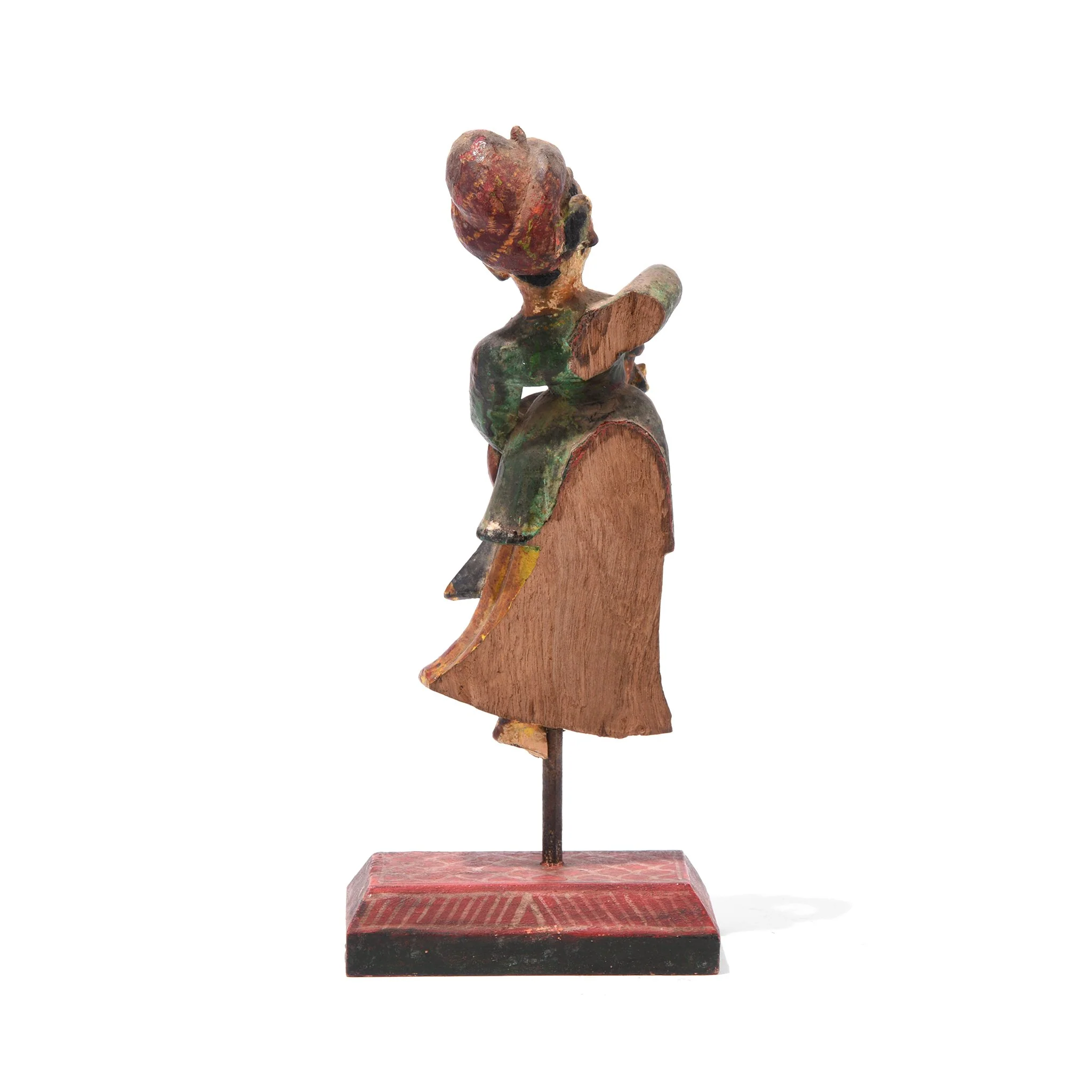 Painted Wooden Figure From Pratapgargh - 19thC - Image 4