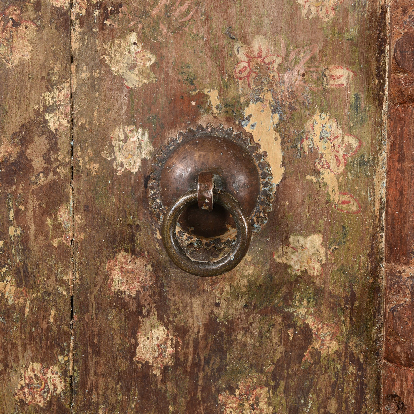 Old Painted Indian Door From Gujarat - 19thC - Image 6