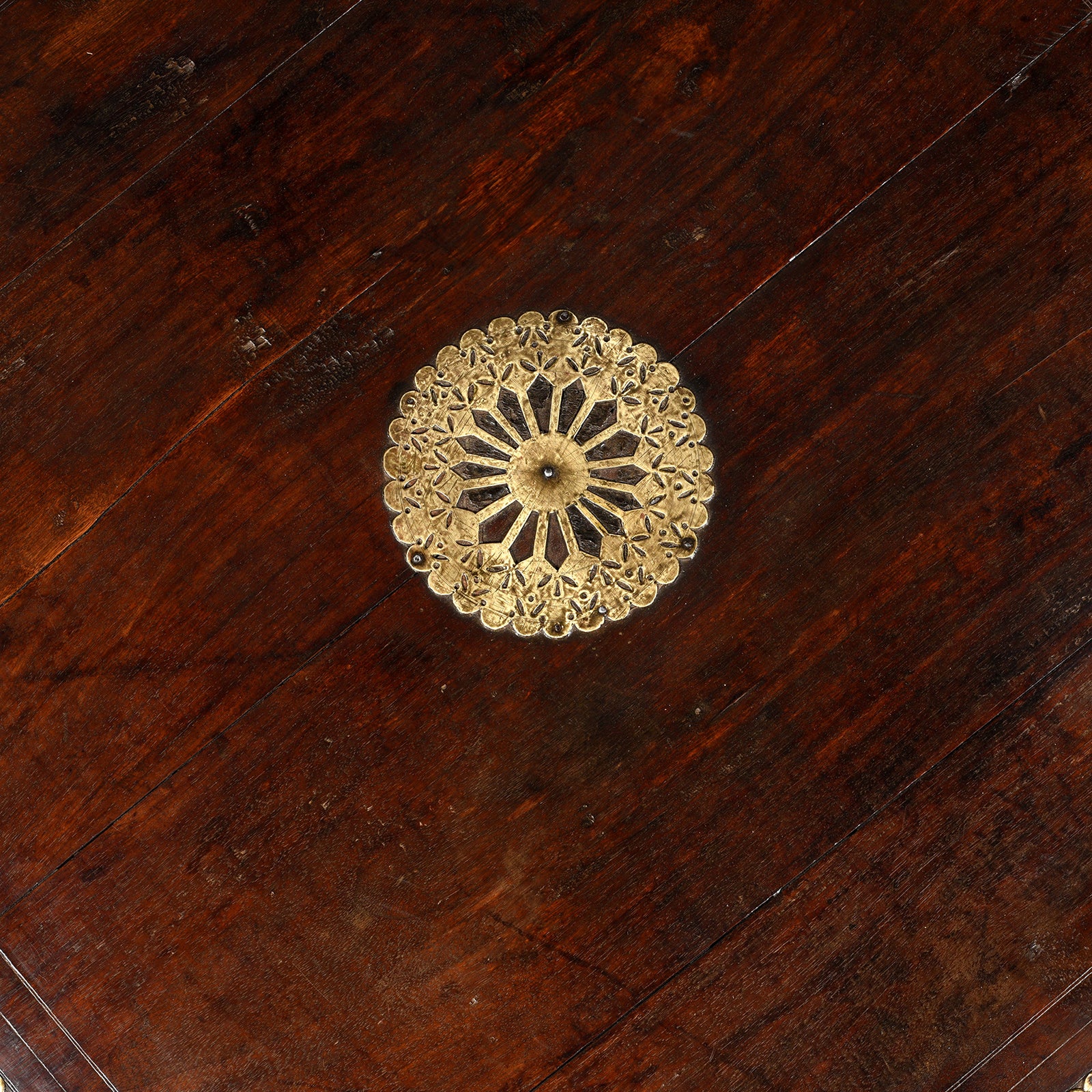 Octagonal Bajot Low Prayer Table From Rajasthan - 19thC - Image 3