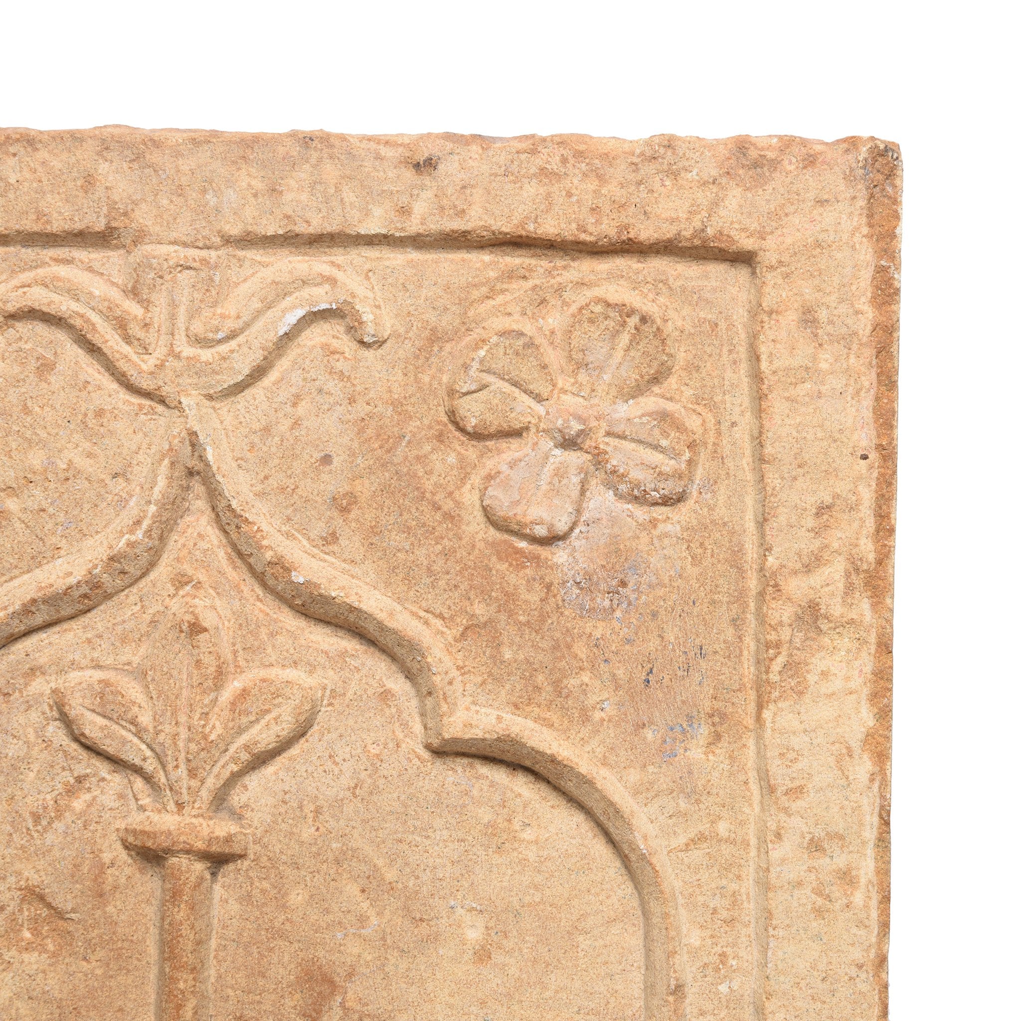Carved Stone Panel - Mughal Style - 19thC - Image 3