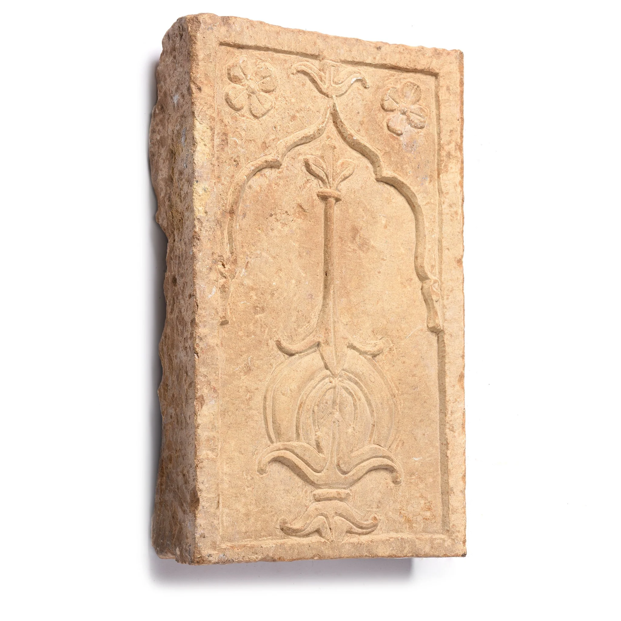 Carved Stone Panel - Mughal Style - 19thC - Image 4