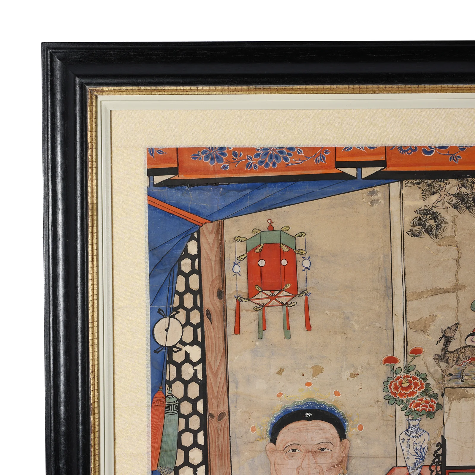 Framed Chinese Ancestor Painting - 19th Century - Image 7