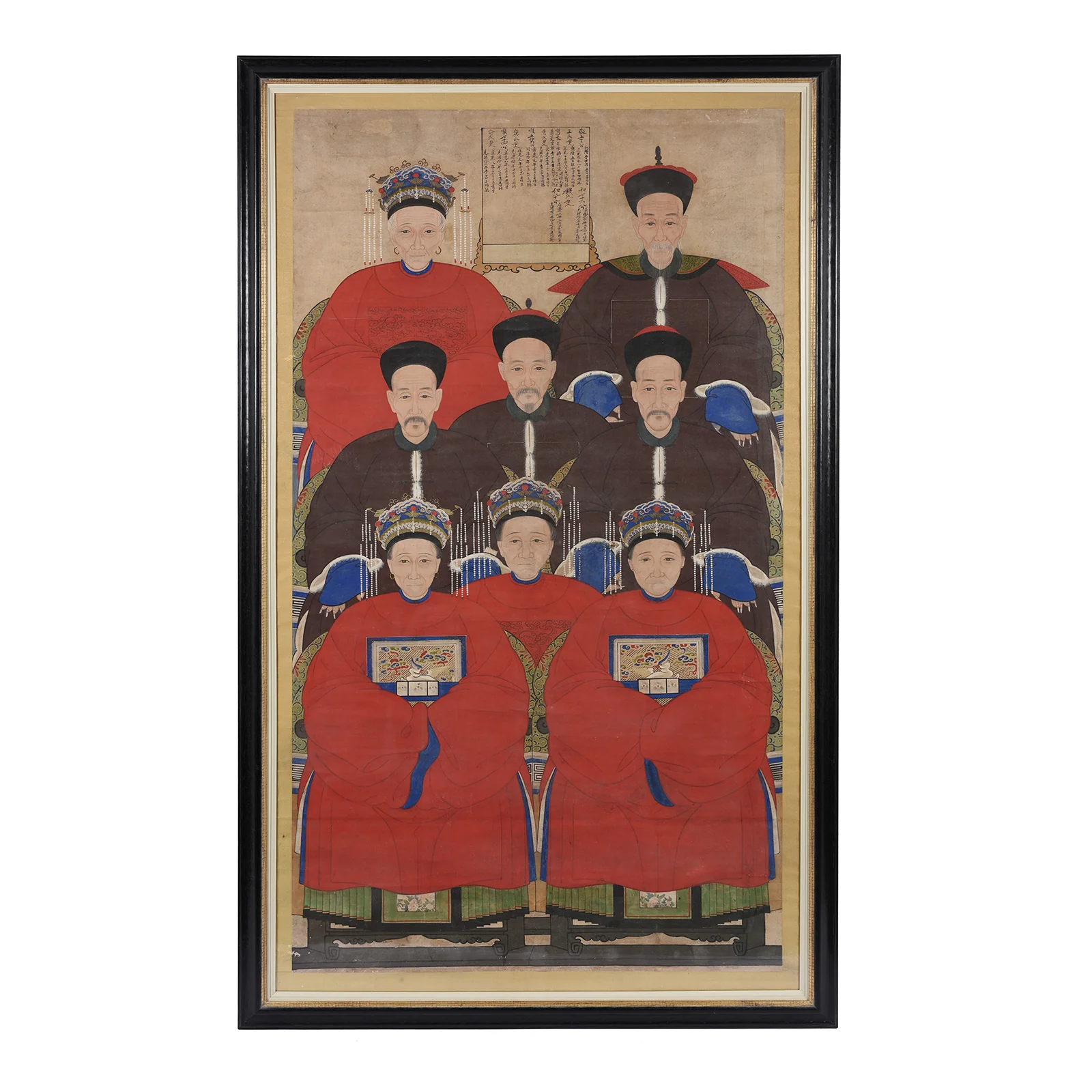 Framed Chinese Ancestor Painting - Early 20th Century - Image 4