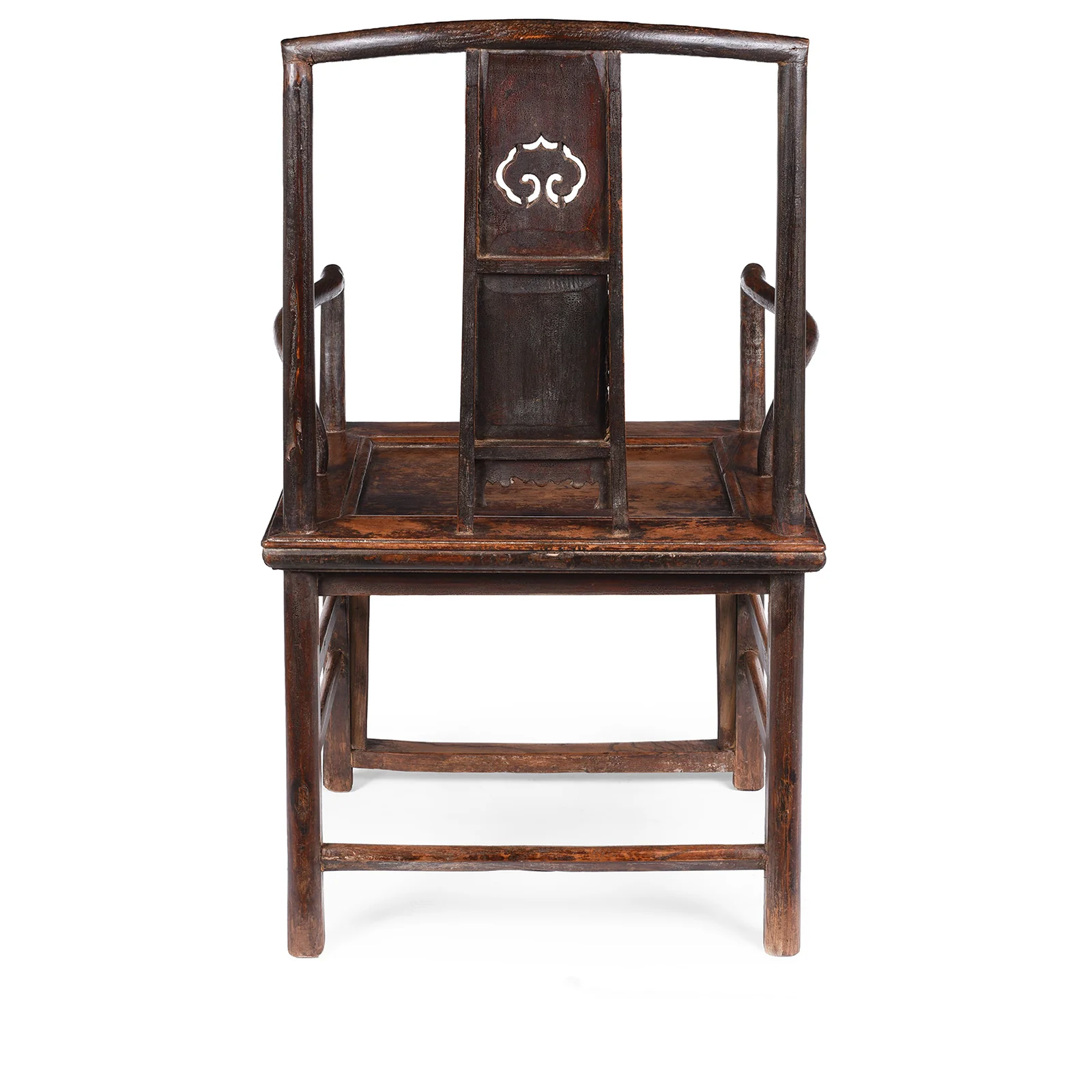 Short Backed Elm Southern Officials Hat Armchair - 19th Century - Image 7