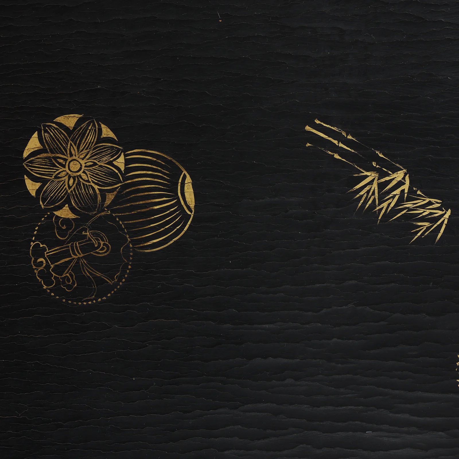 Chinese Export Black & Gilt Lacquer Four-Fold Screen – Circa 1920 - Image 10