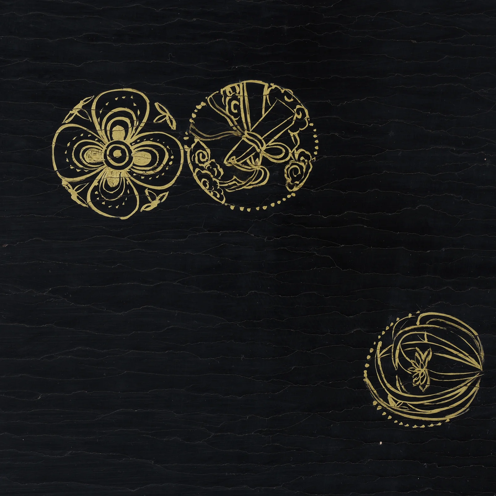 Chinese Export Black & Gilt Lacquer Four-Fold Screen – Circa 1920 - Image 12