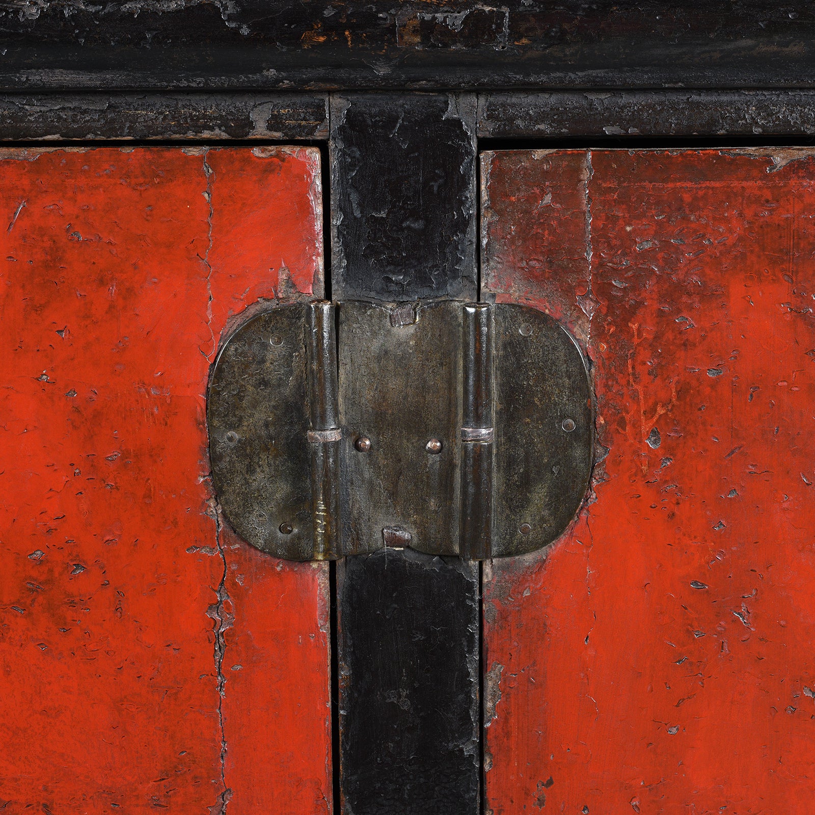 Red & Black Lacquer Sideboard From Shanxi - Early 18th Century - Image 5