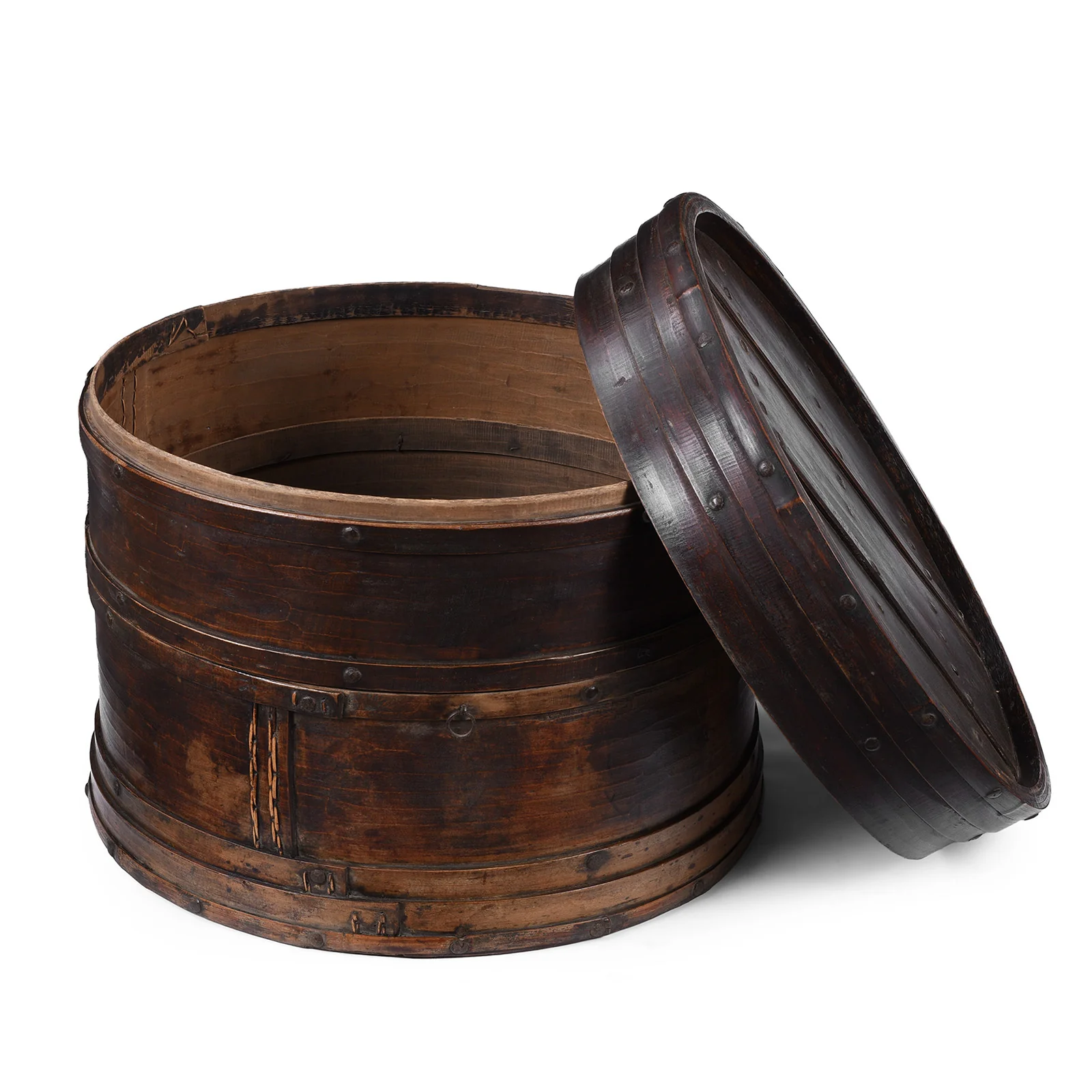 Painted Willow Food Container From Shanxi - 19th Century - Image 4