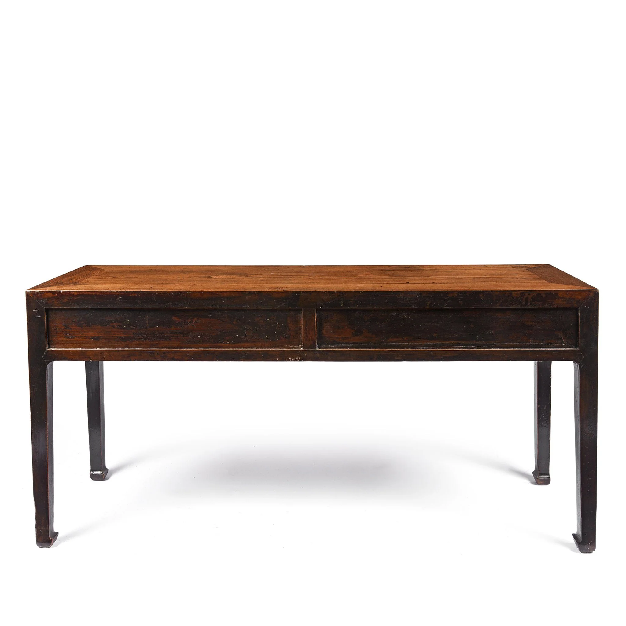 3 Drawer Console Table With Dark Lacquer - 19thC - Image 8