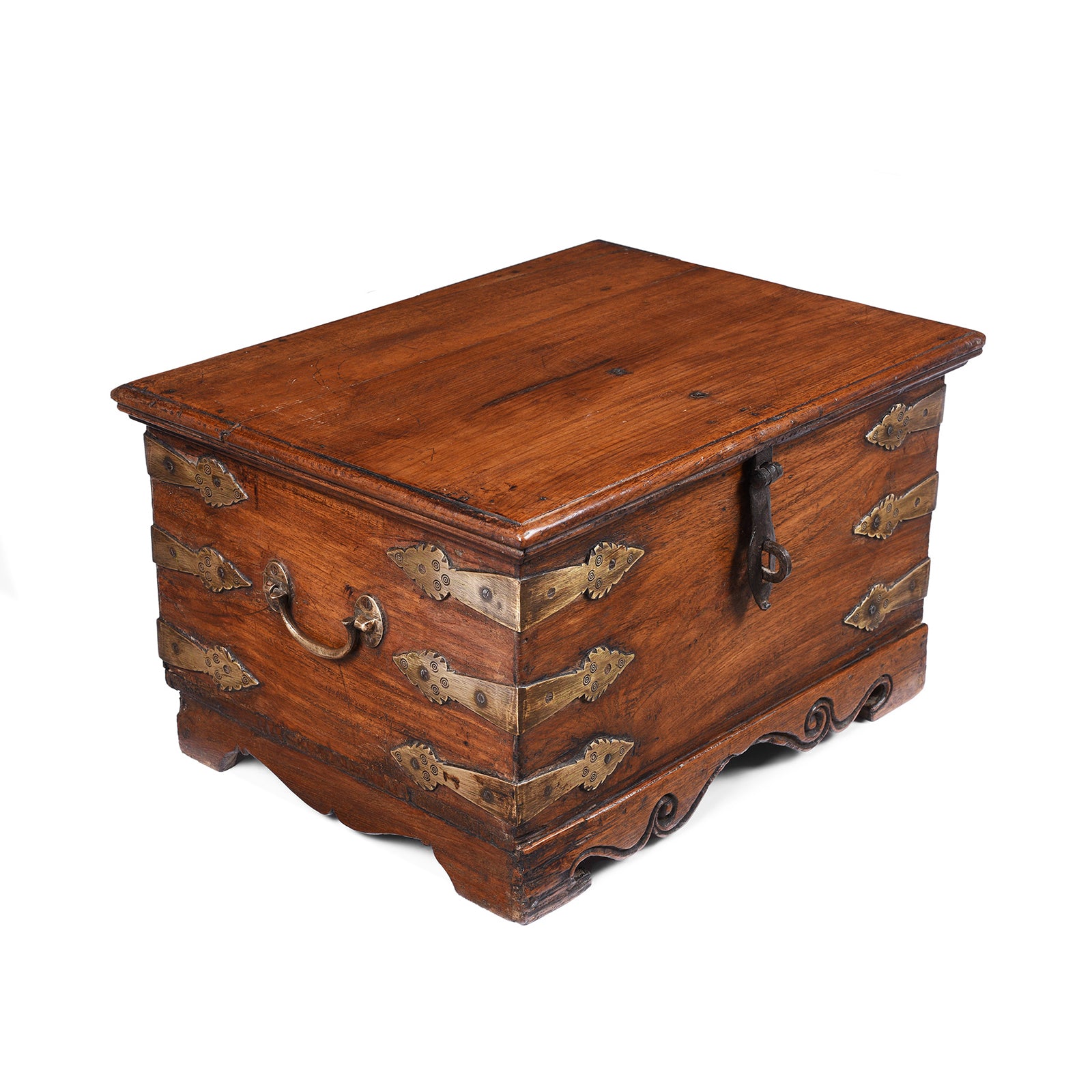 Brass Bound Jewellery Box From Kutch - 19th Century - Image 3