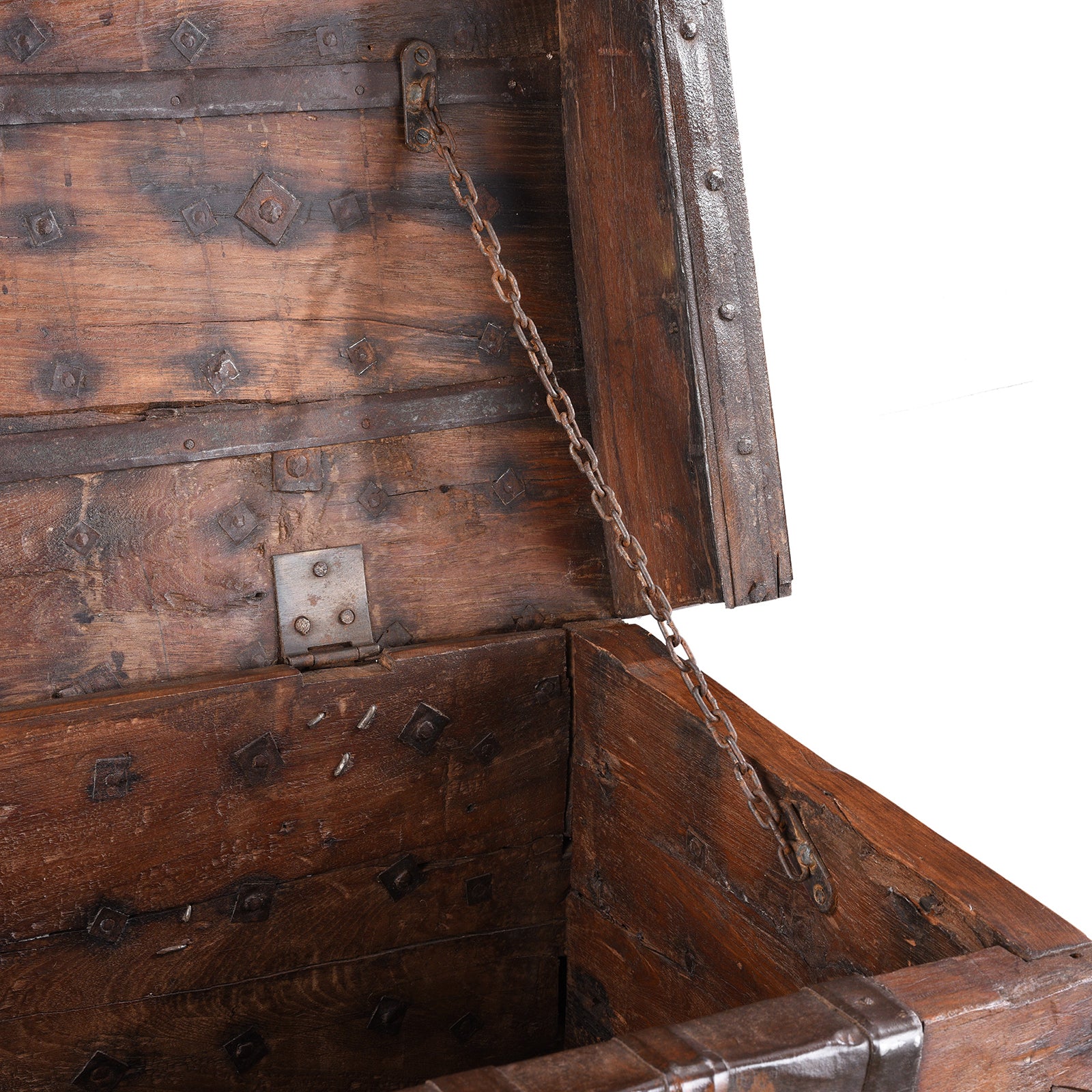 Brass Bound Rosewood Pithara Console Chest, Gujarat - 19th Century - Image 11