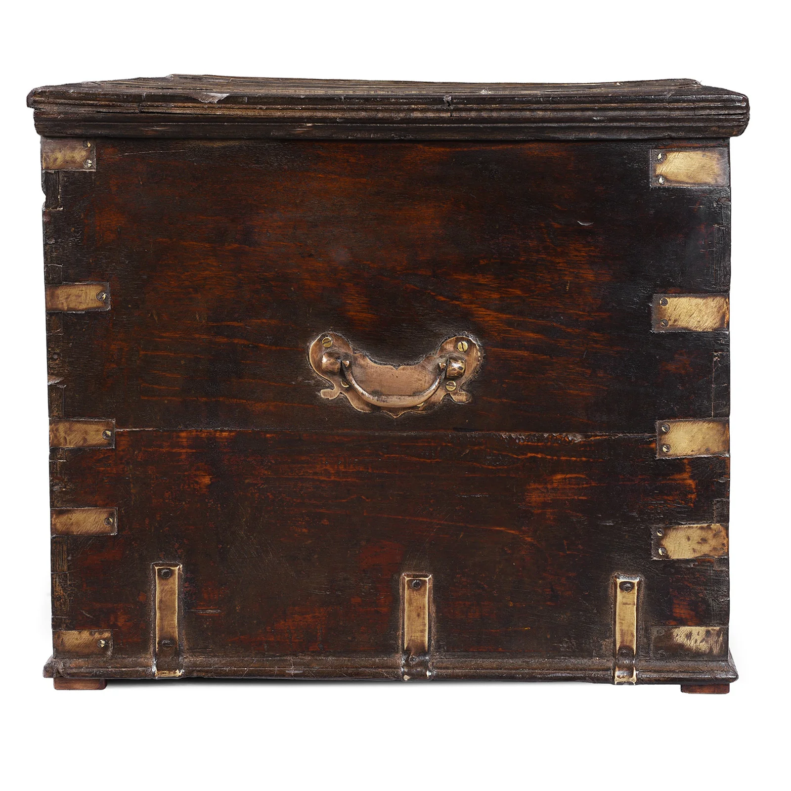 Brass Bound Teak Chest From Kutch - 19th Century - Image 11