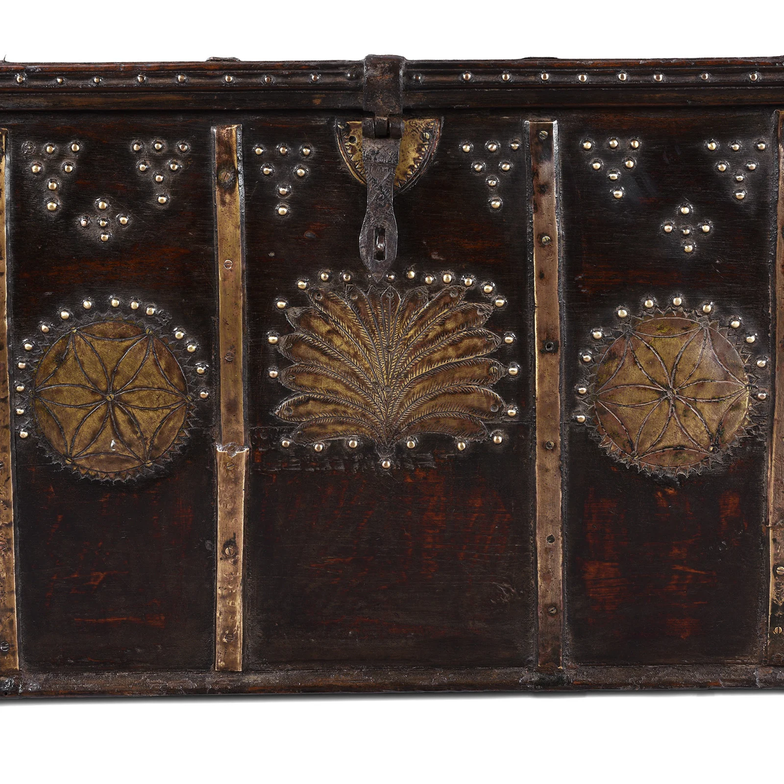 Brass Bound Teak Chest From Kutch - 19th Century - Image 3