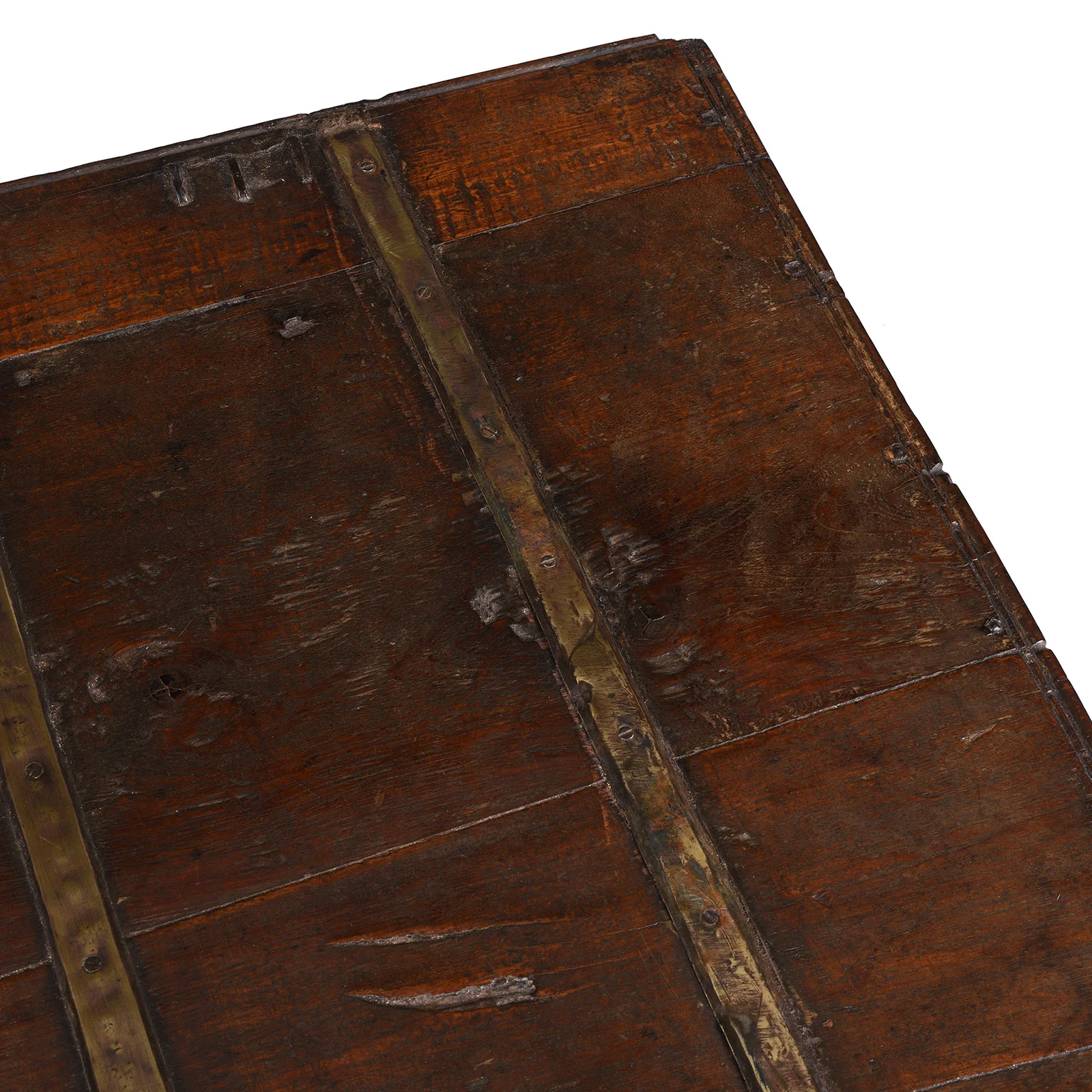 Brass Bound Teak Chest From Kutch - 19th Century - Image 6