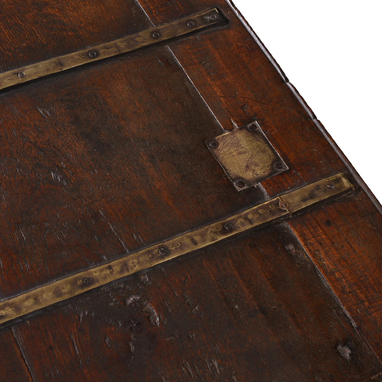 Brass Bound Teak Chest From Kutch - 19th Century - Image 7