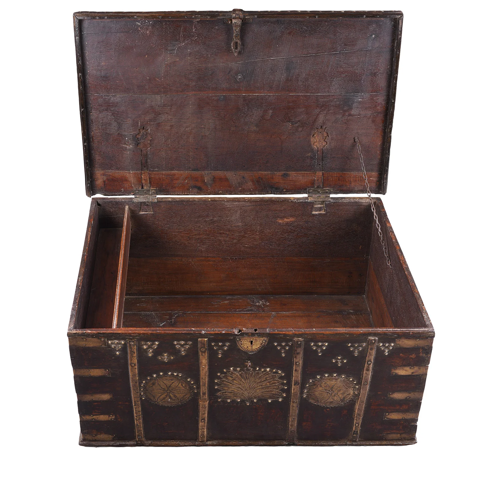 Brass Bound Teak Chest From Kutch - 19th Century - Image 8