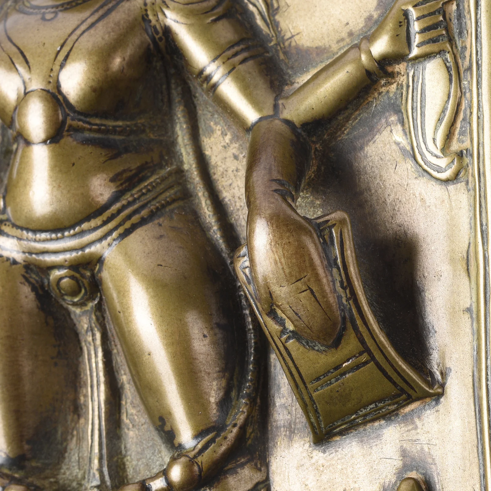 Bronze Votive Panel Of Virabhadra From Deccan - 19th Century - Image 4