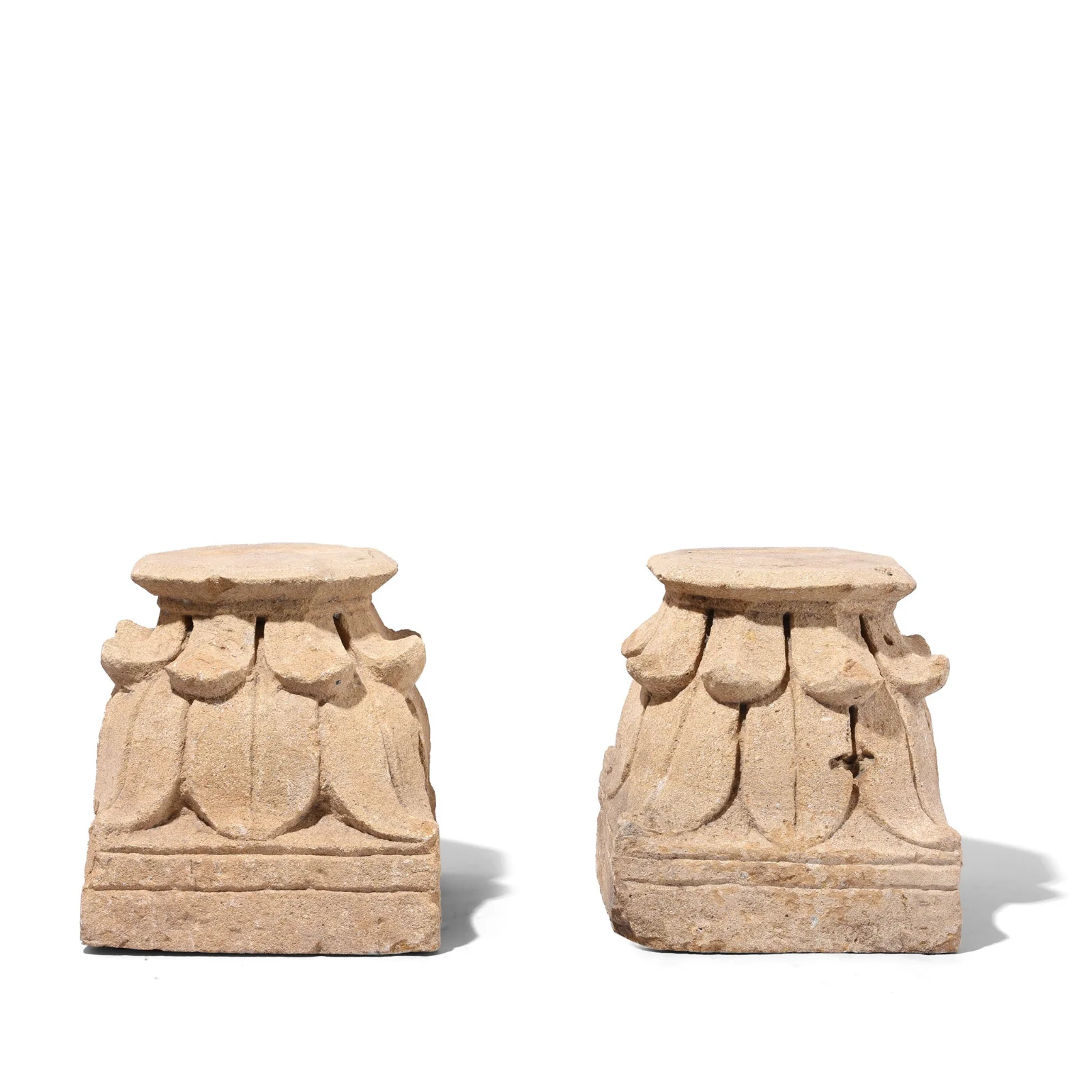 Carved Stone Bases From Jaisalmer - 19th Century - Image 4