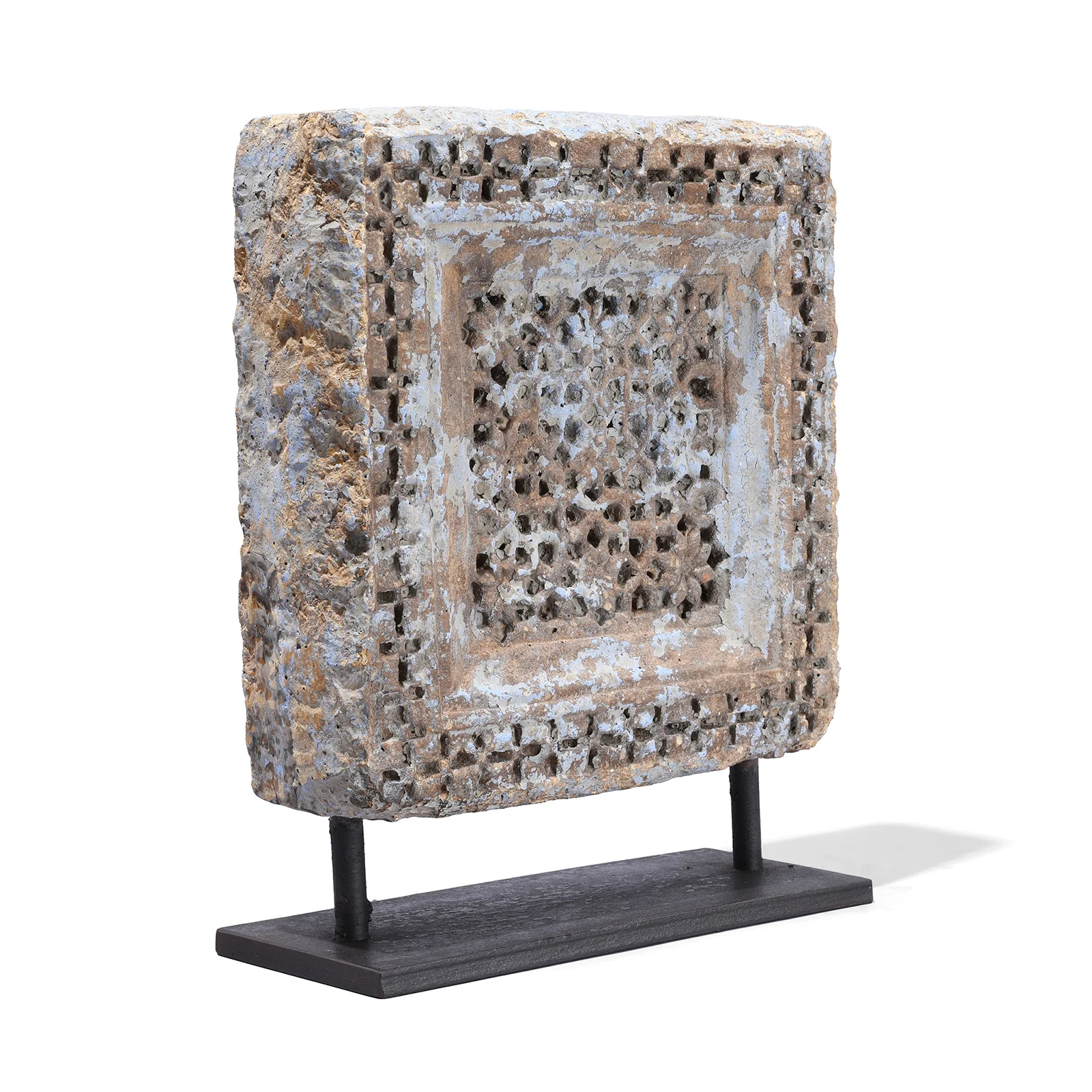 Carved Stone Panels On Stands From Jaisalmer - 19th Century - Image 3