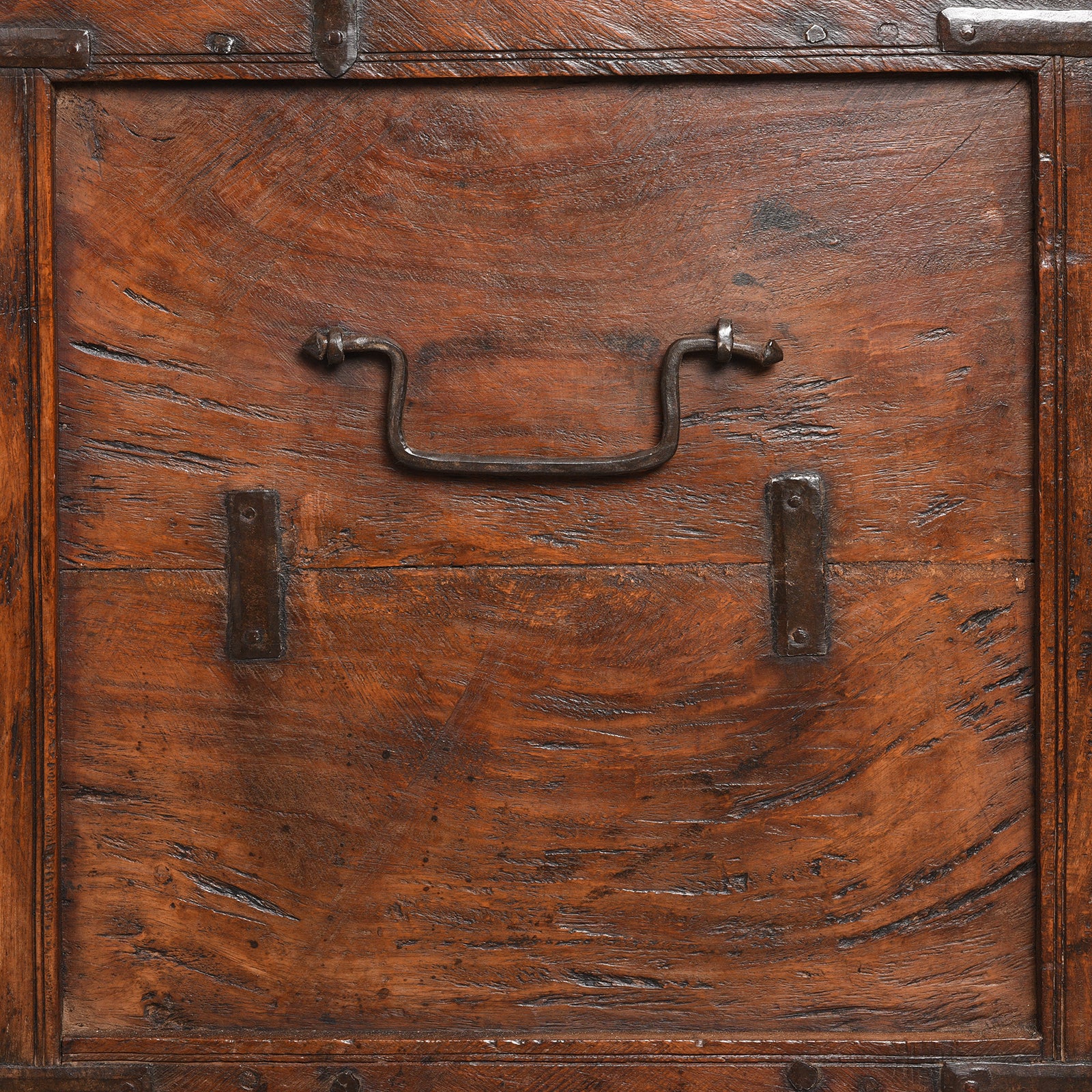 Roheda Wood Chest From Rajasthan - 19th Century - Image 9